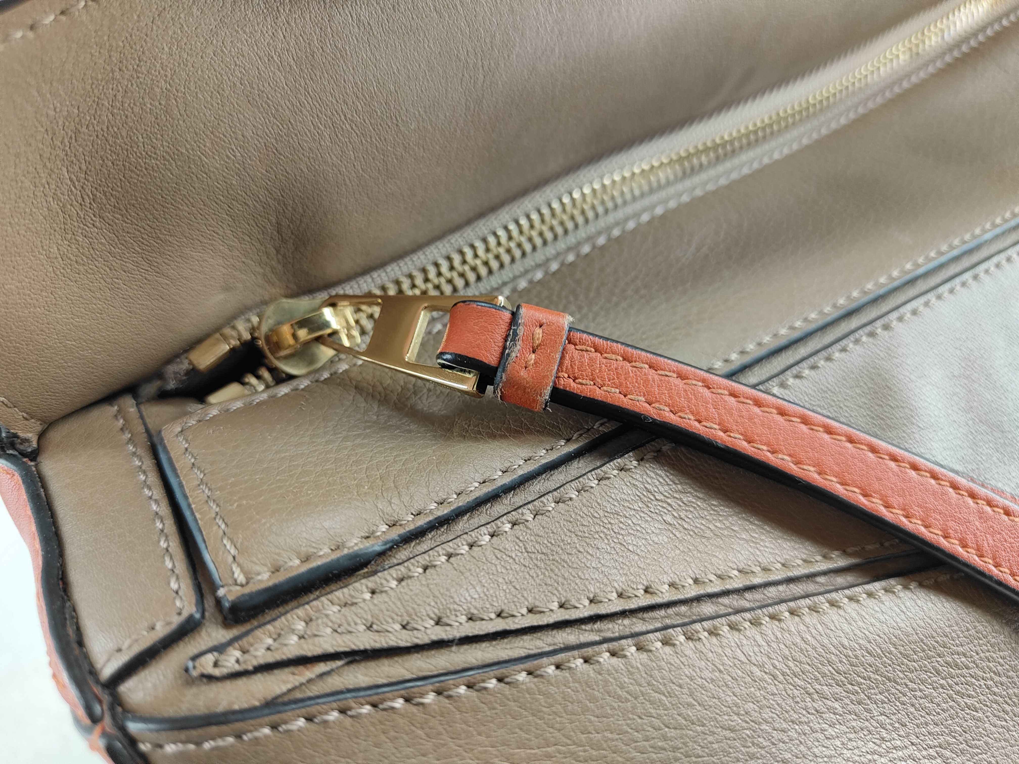 HK- Puzzle Small Leather Brown Shoulder Bag (Handbag) — view 12