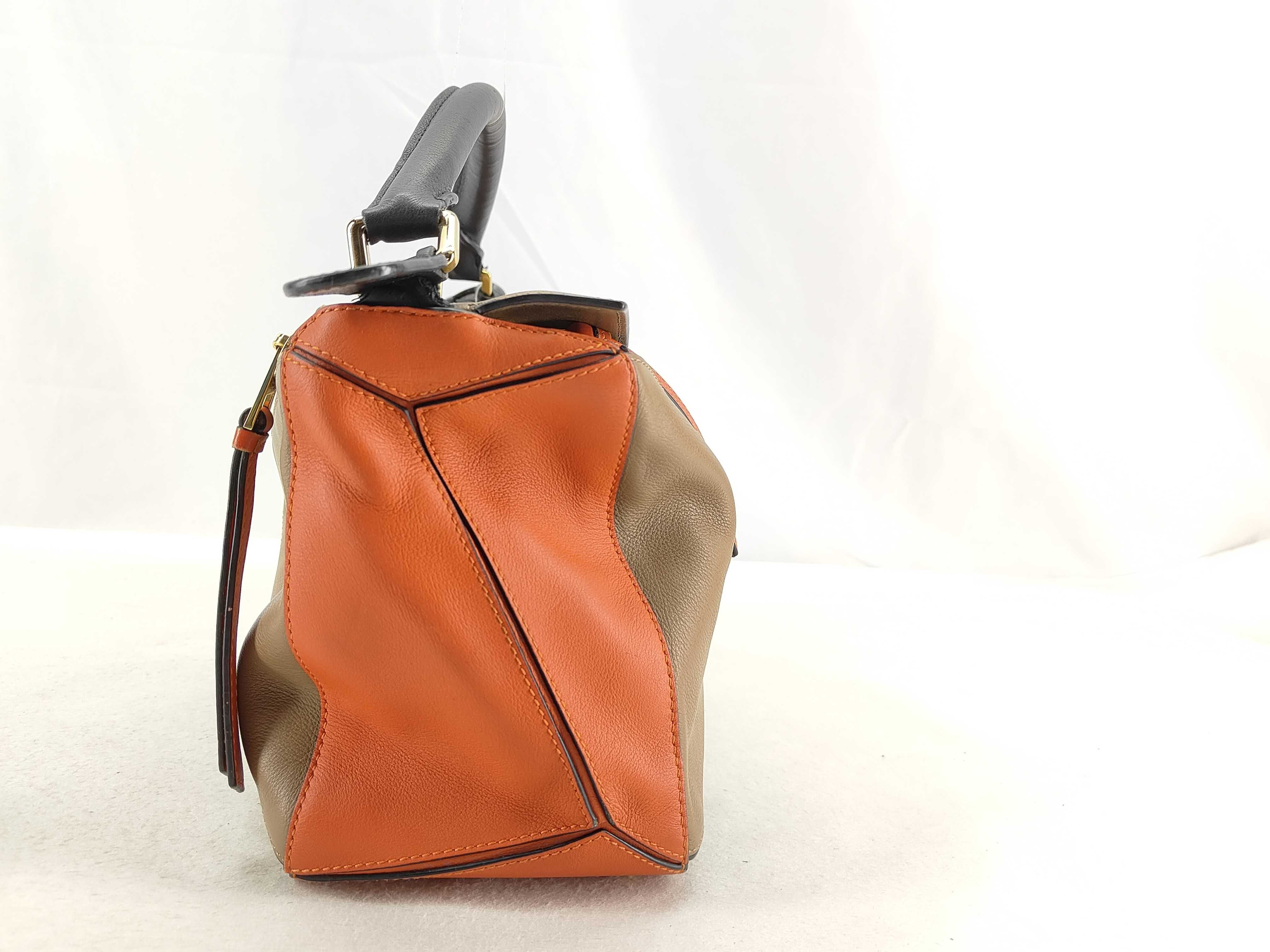 HK- Puzzle Small Leather Brown Shoulder Bag (Handbag) — view 3