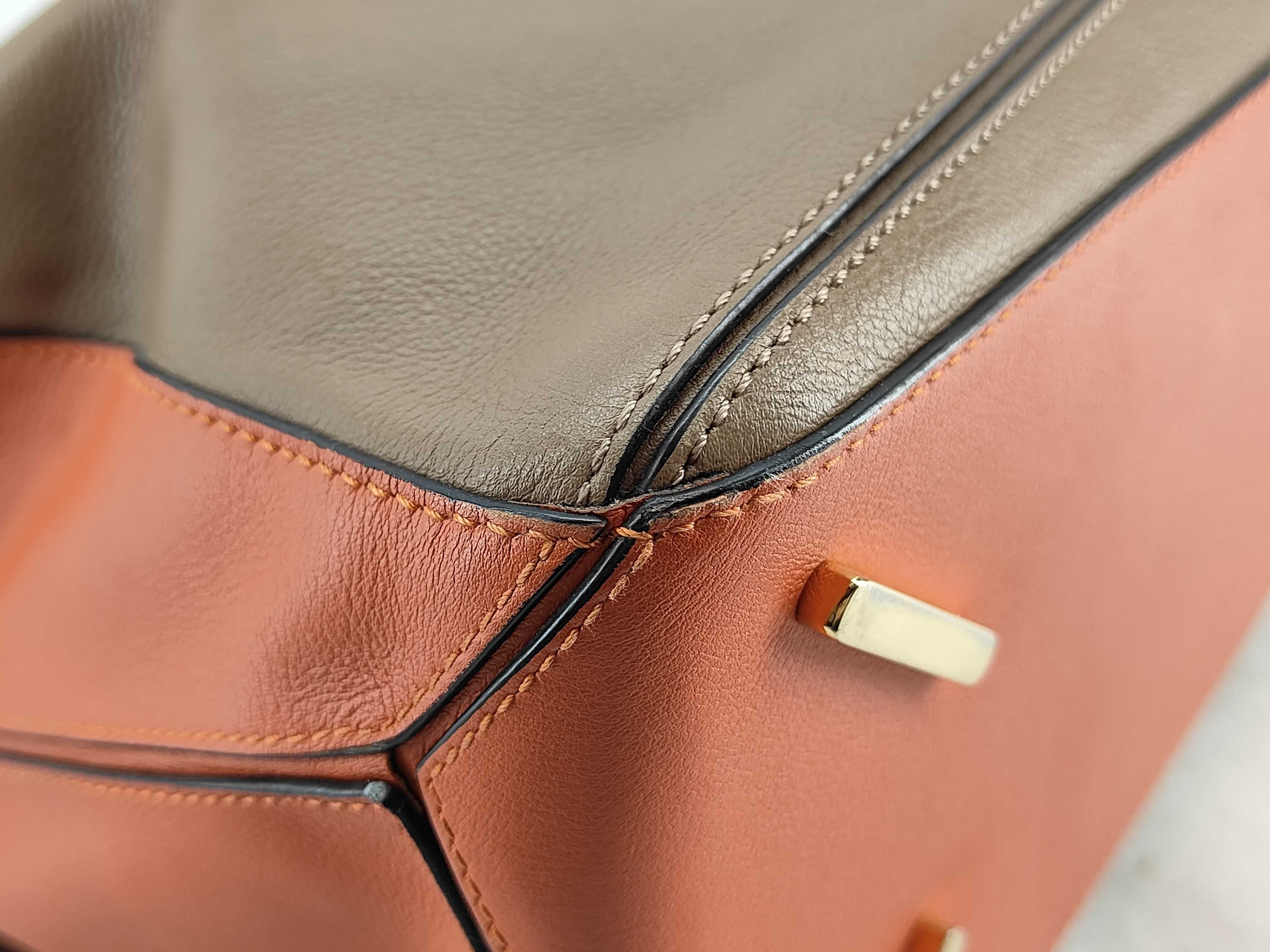 HK- Puzzle Small Leather Brown Shoulder Bag (Handbag) — view 9
