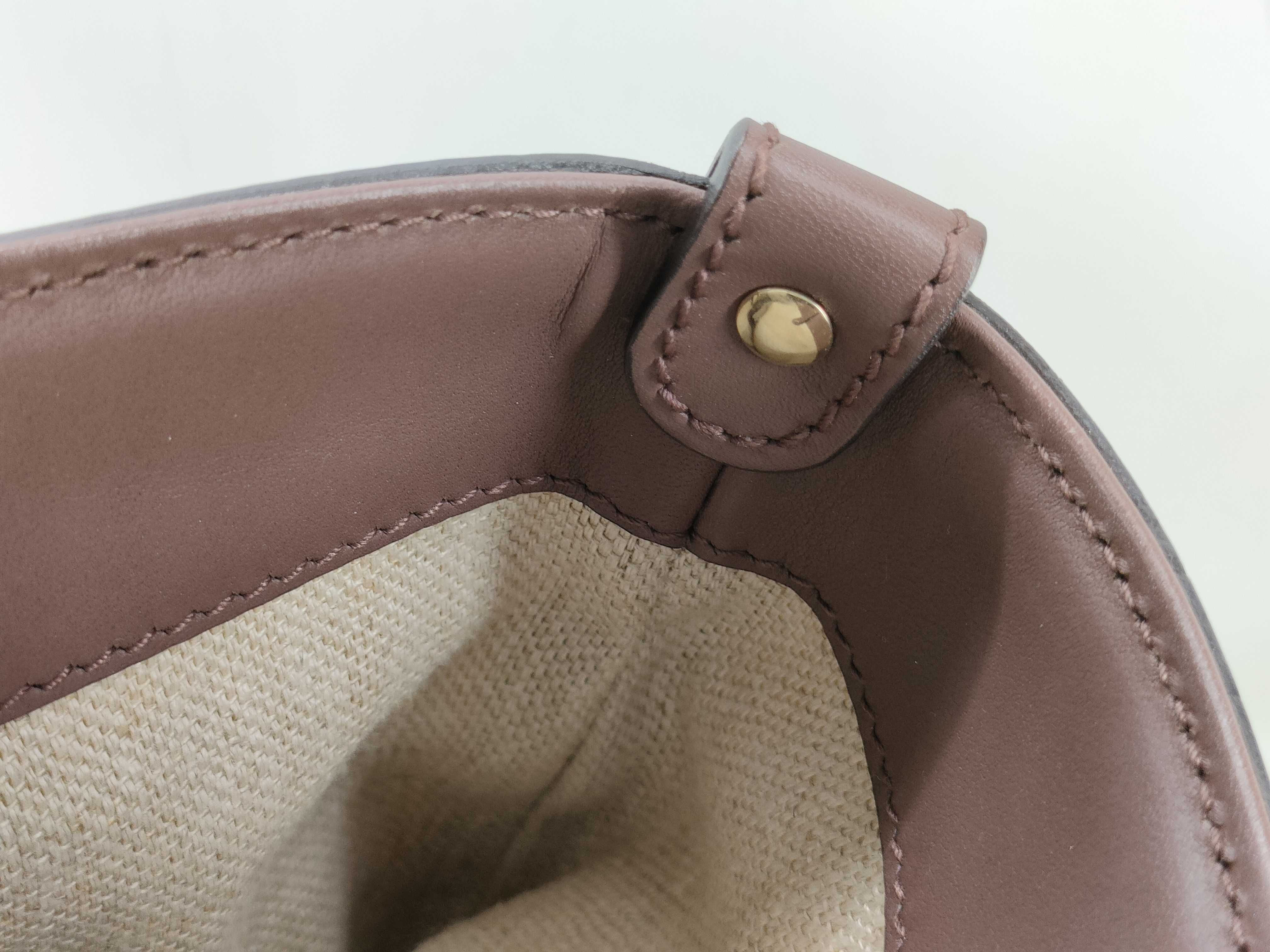 bag, Gucci Craft canvas tote bag, leather, 269878 520981 tote bag — view 12