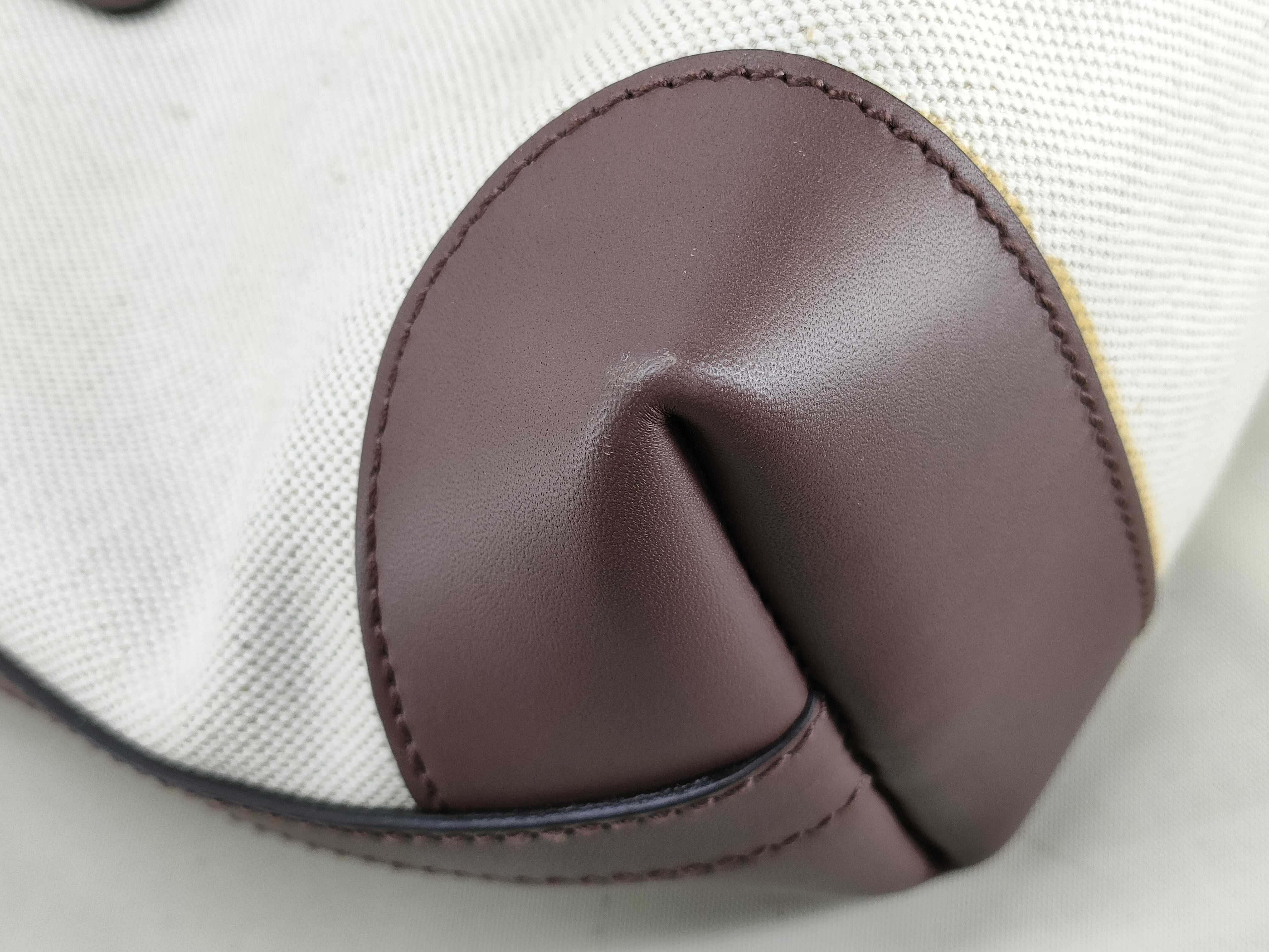 bag, Gucci Craft canvas tote bag, leather, 269878 520981 tote bag — view 4