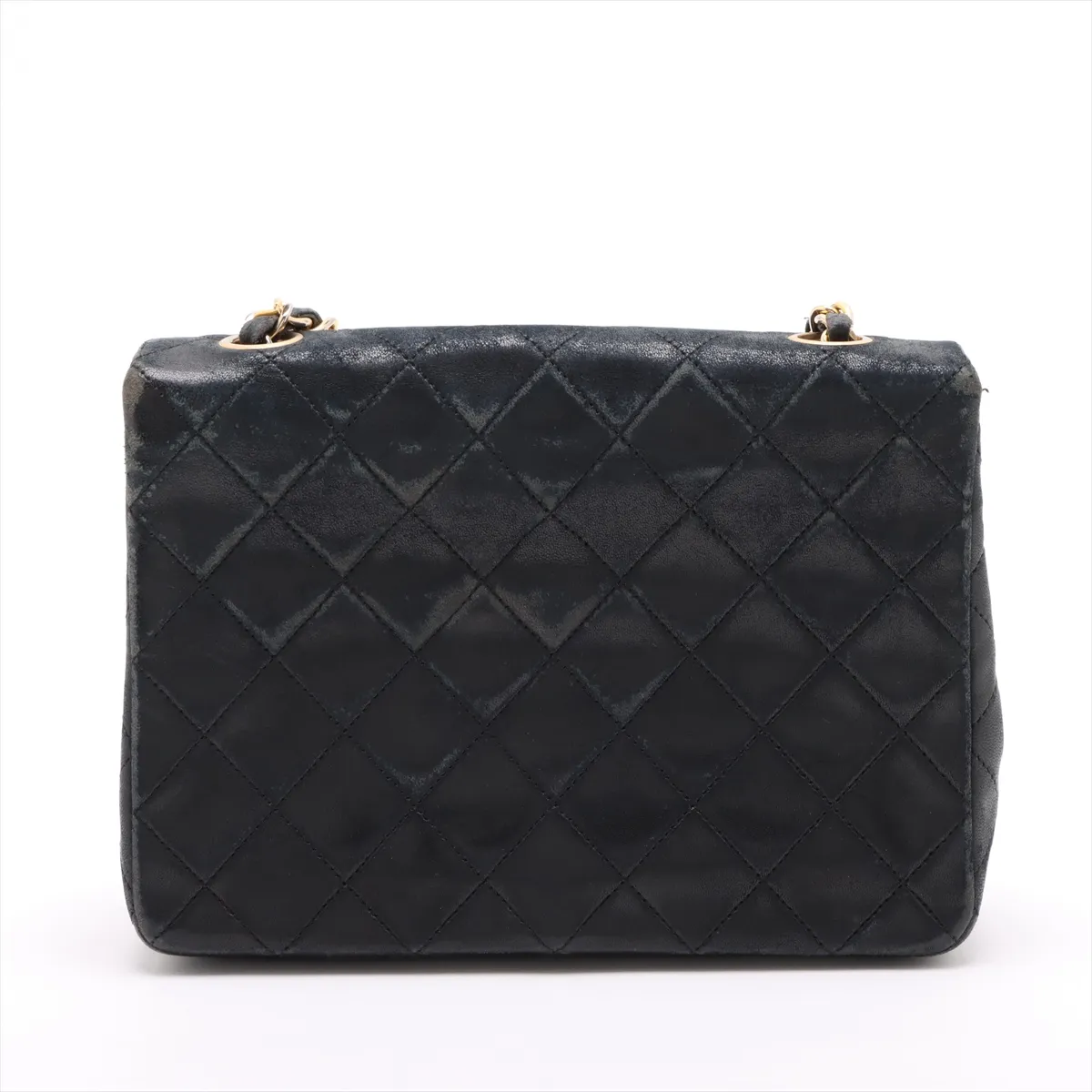 Mini Matelasse Lambskin Single Flap Single Chain Bag Black Gold Hardware 1499463 No. 1 — view 2