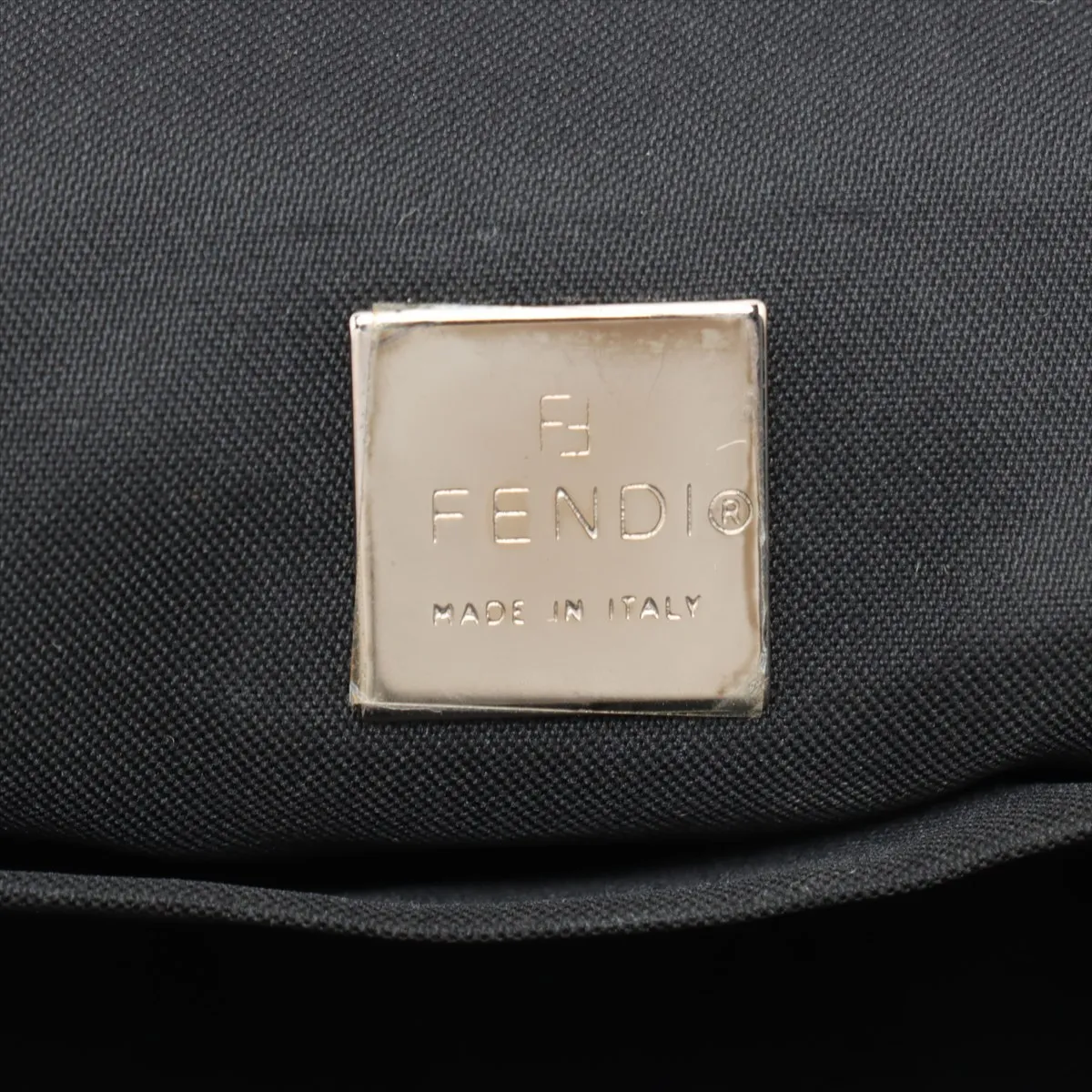 Zucchino Canvas x Leather Shoulder Bag, Black — view 9