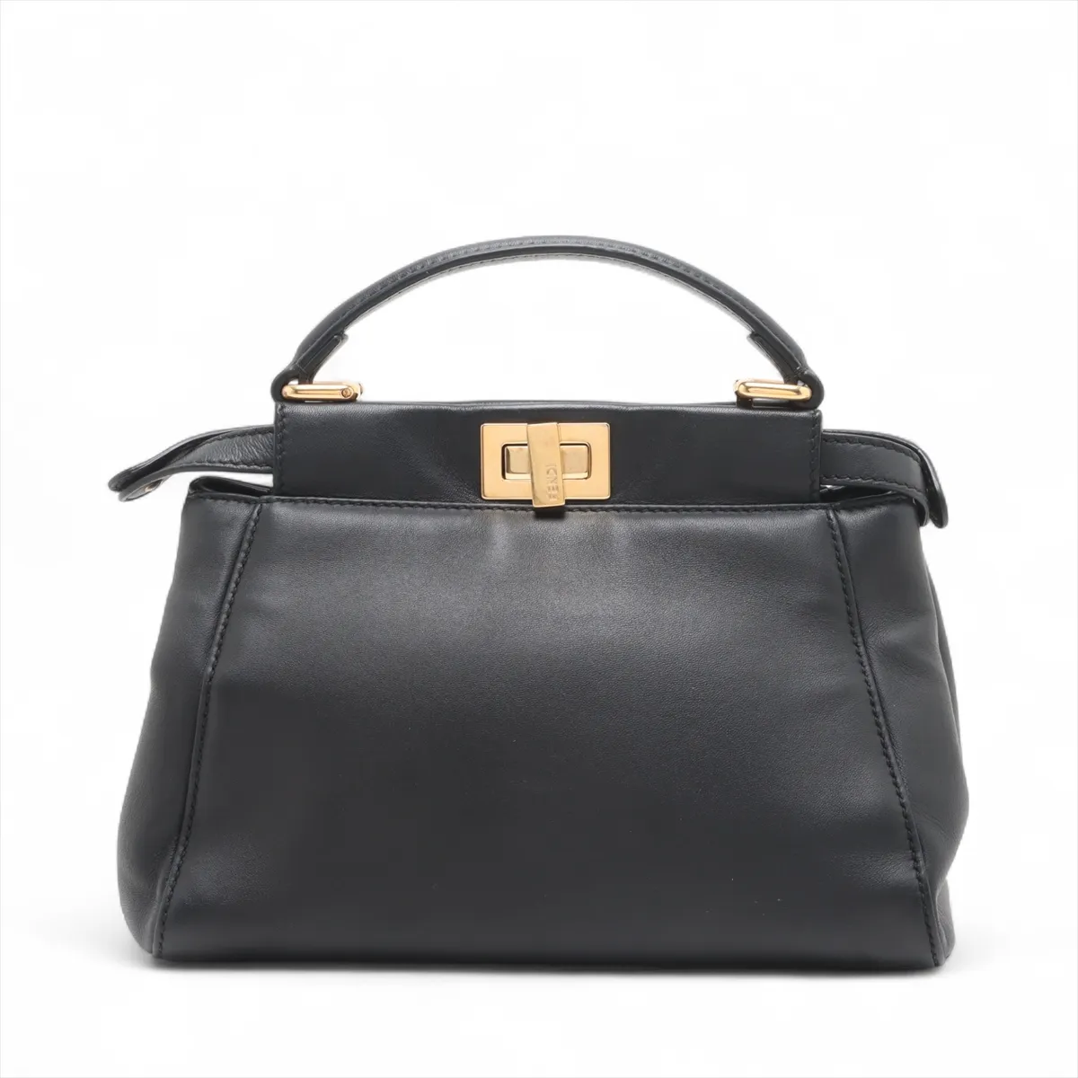 Mini Peekaboo Leather 2WAY Bag Black 8BN244 — view 2