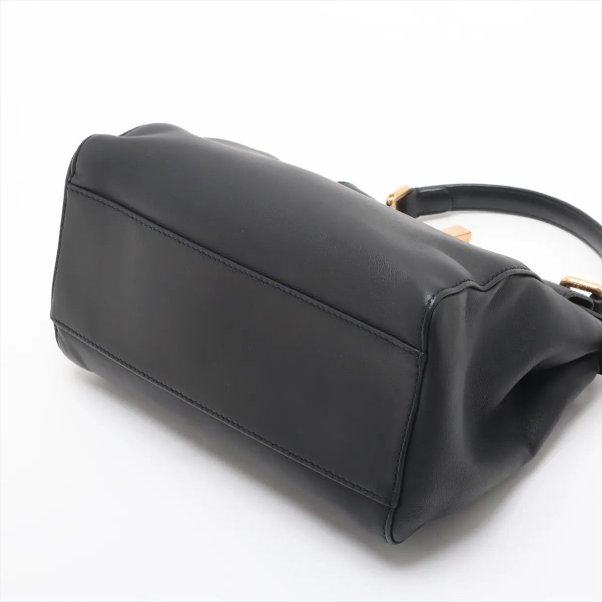 Mini Peekaboo Leather 2WAY Bag Black 8BN244 — view 3