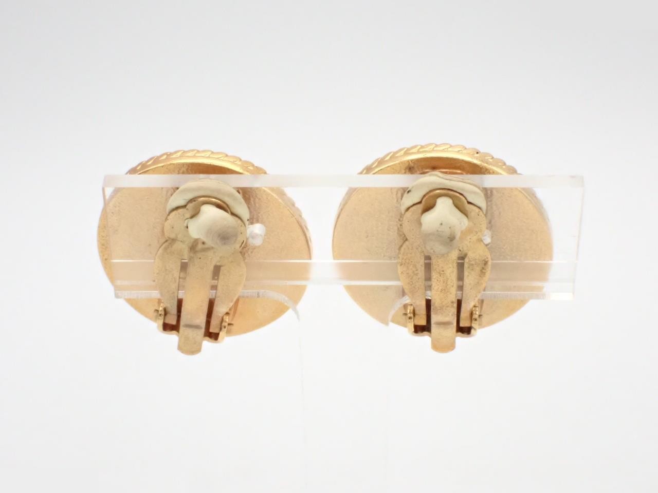 Coco mark shell earrings — view 2