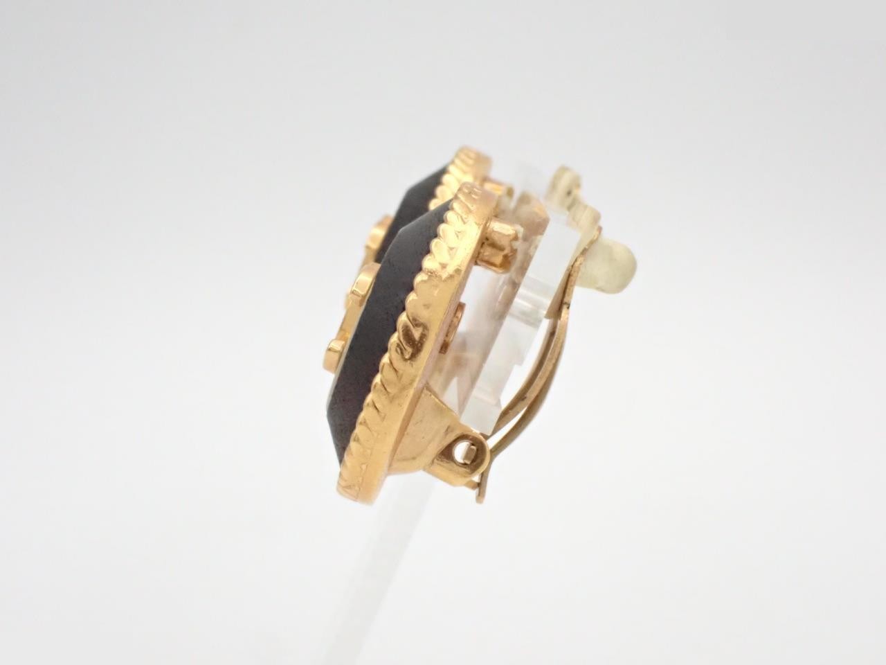 Coco mark shell earrings — view 3