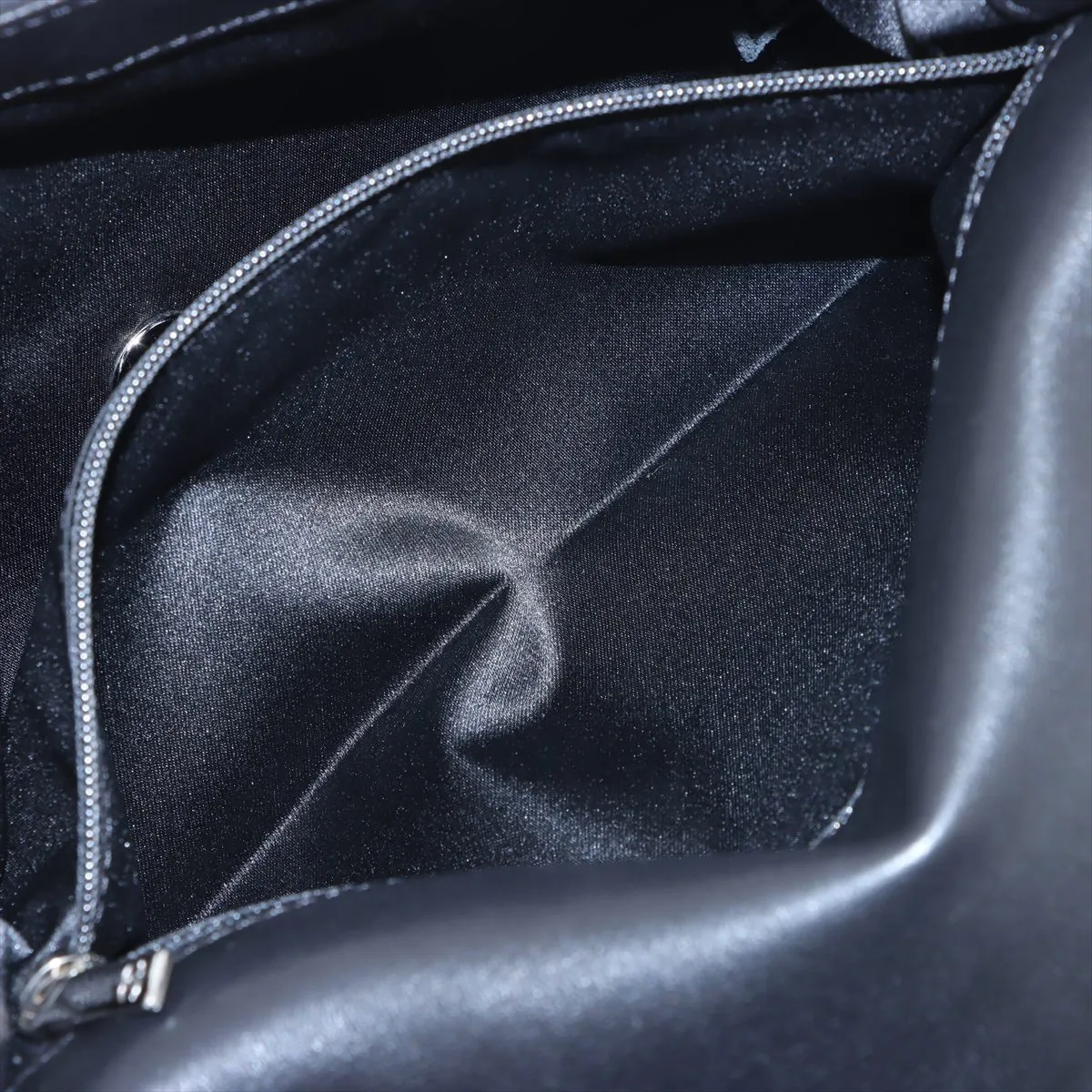 [Individually wrapped] Chanel Coco Mark Sequin Single Flap Double Chain Bag Black x White Silver Hardware 19409710 No. 19 — view 7