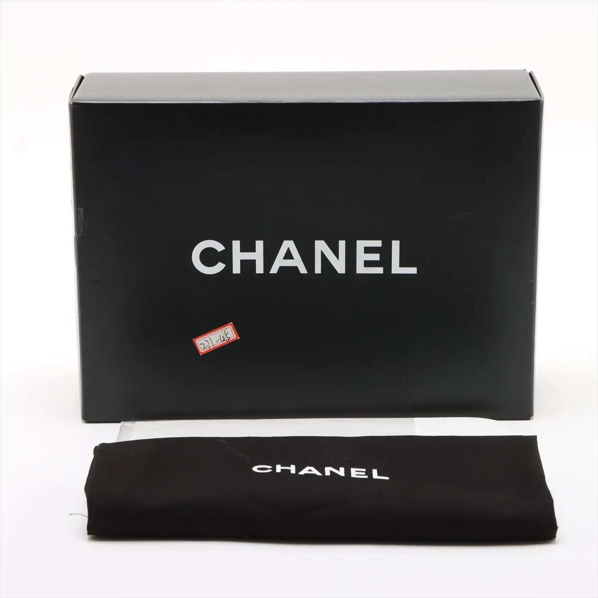 [Individually wrapped] Chanel Coco Mark Sequin Single Flap Double Chain Bag Black x White Silver Hardware 19409710 No. 19 — view 9