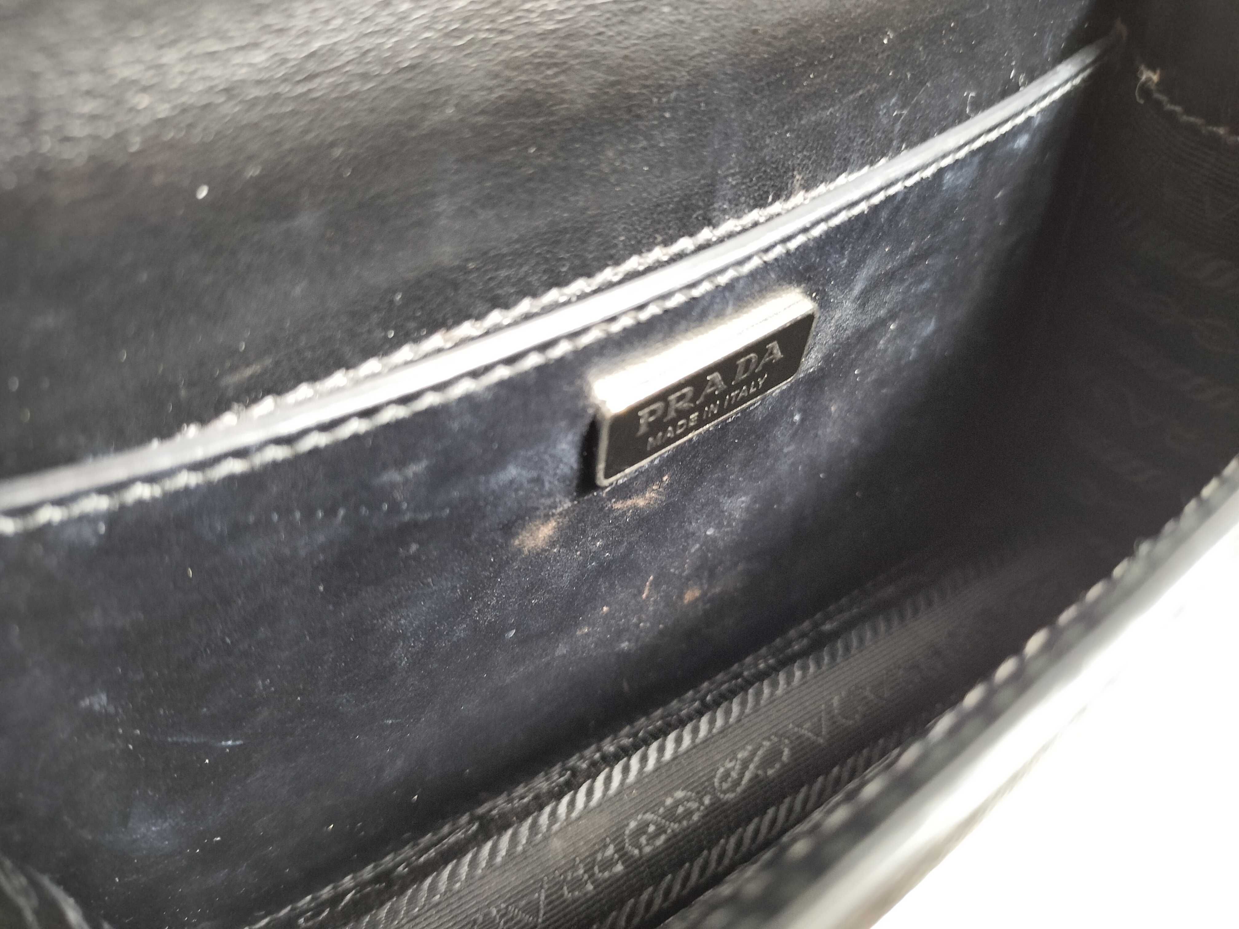 Saffiano Shoulder Bag, Black — view 12