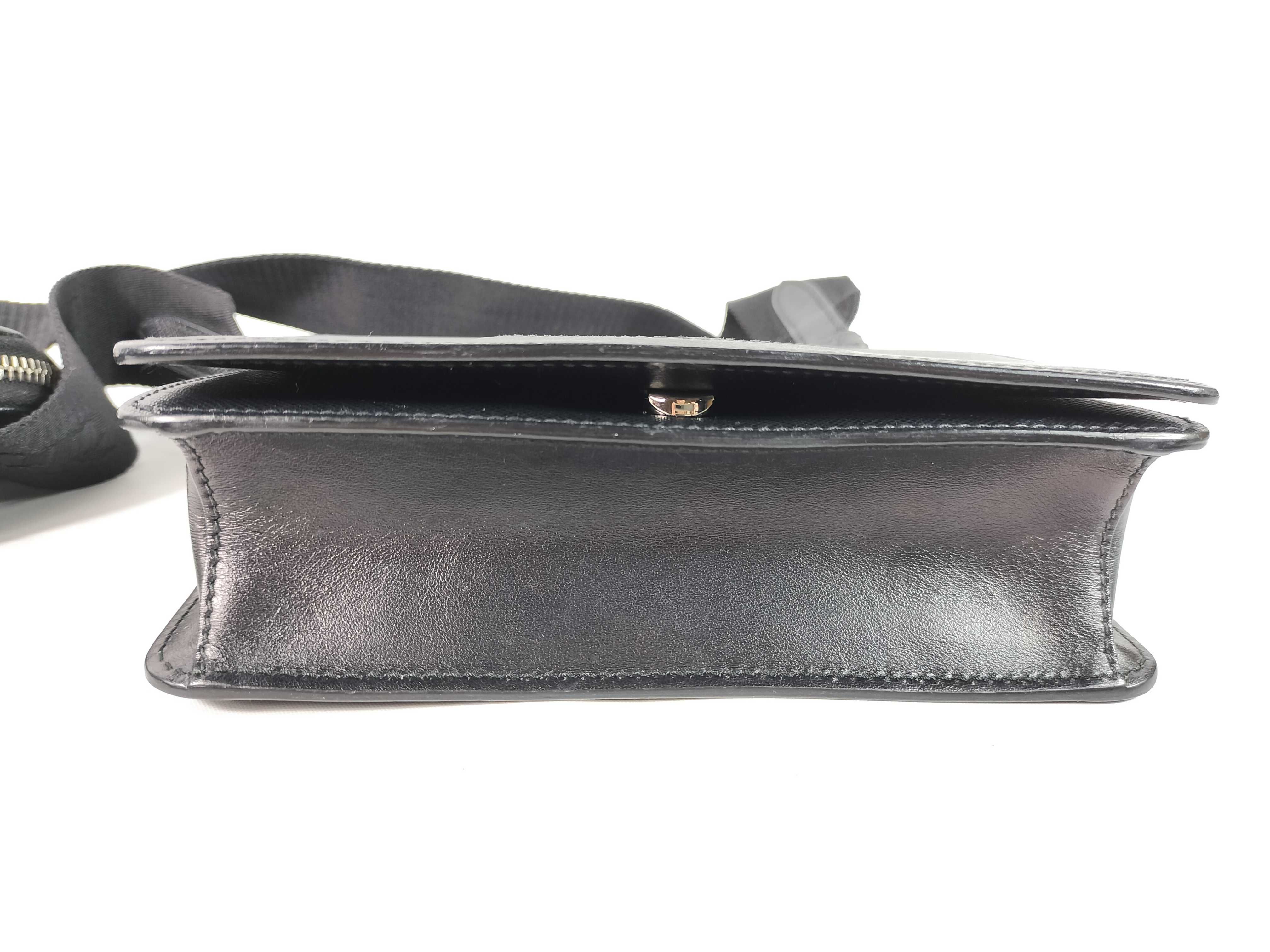 Saffiano Shoulder Bag, Black — view 6