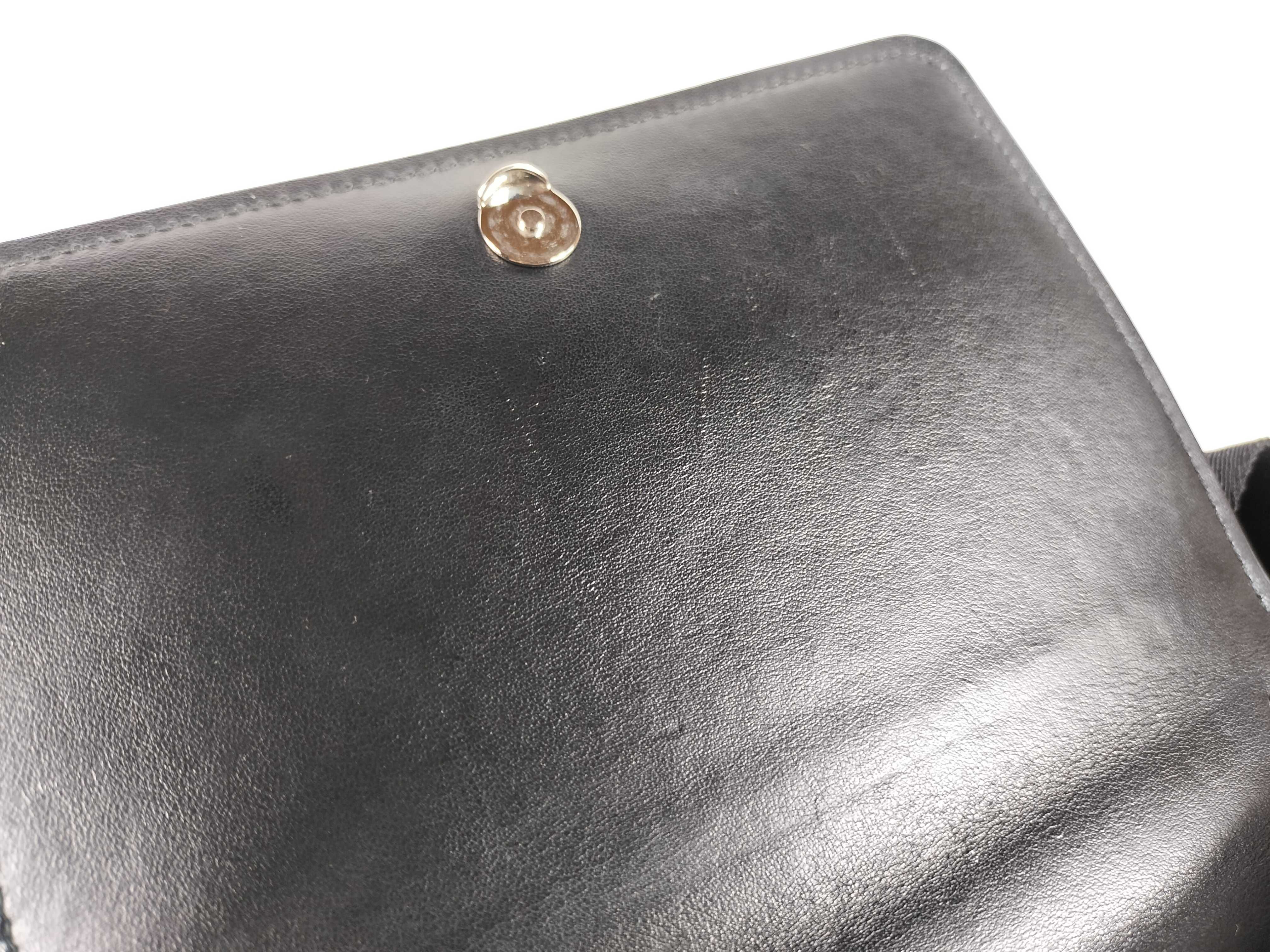 Saffiano Shoulder Bag, Black — view 8