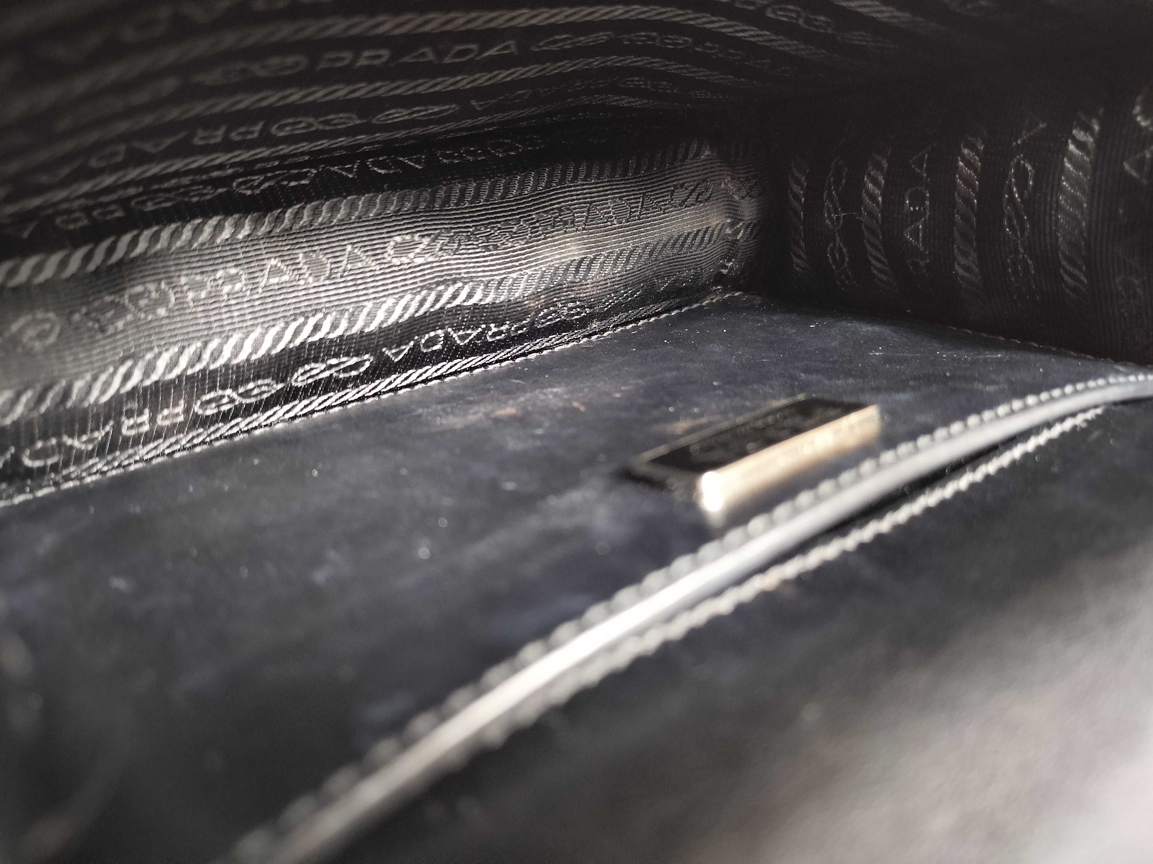 Saffiano Shoulder Bag, Black — view 9