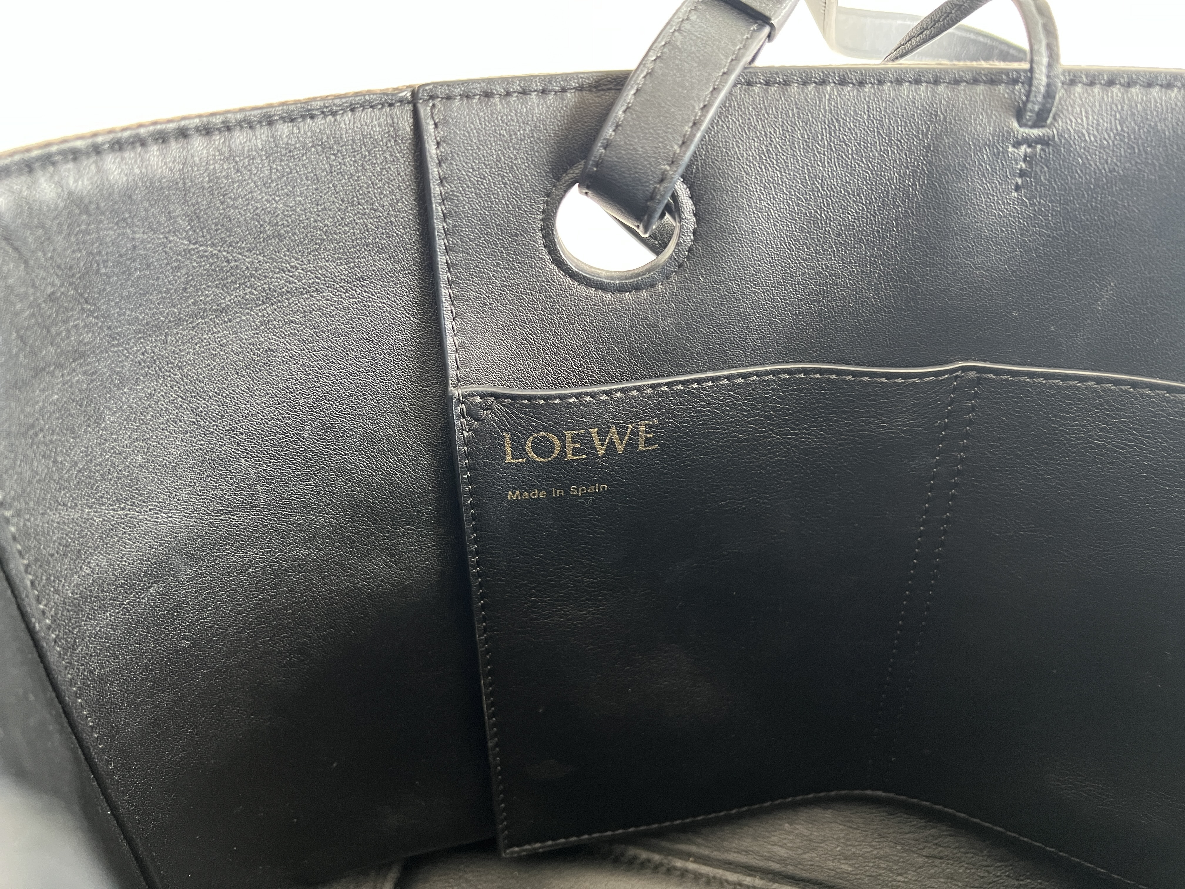 Anagram Logo Jacquard Canvas Leather 2-Way Shoulder Bag Tote Bag Handbag — view 7