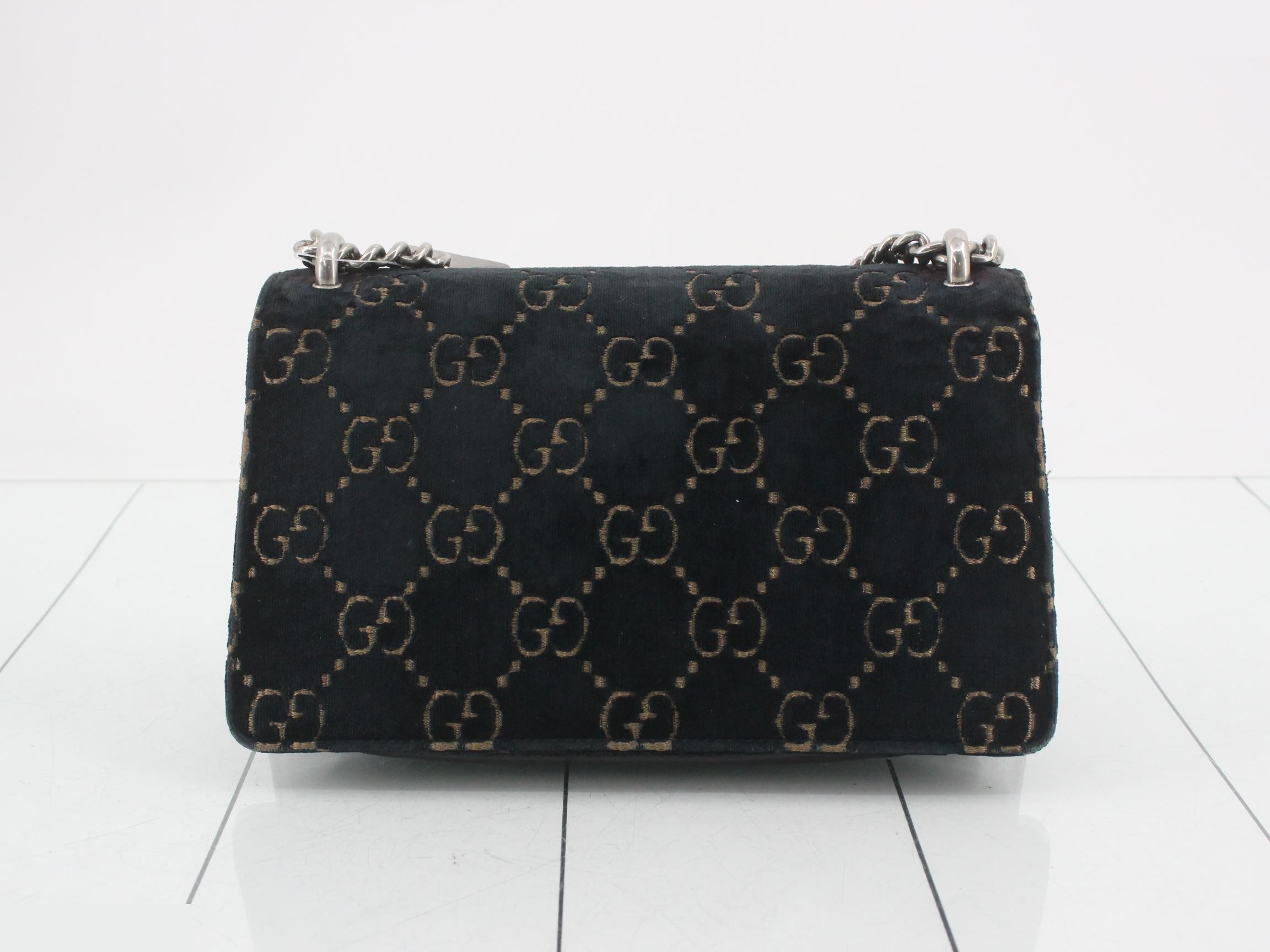 Dionysus GG Velvet Leather Chain Shoulder Bag — view 2