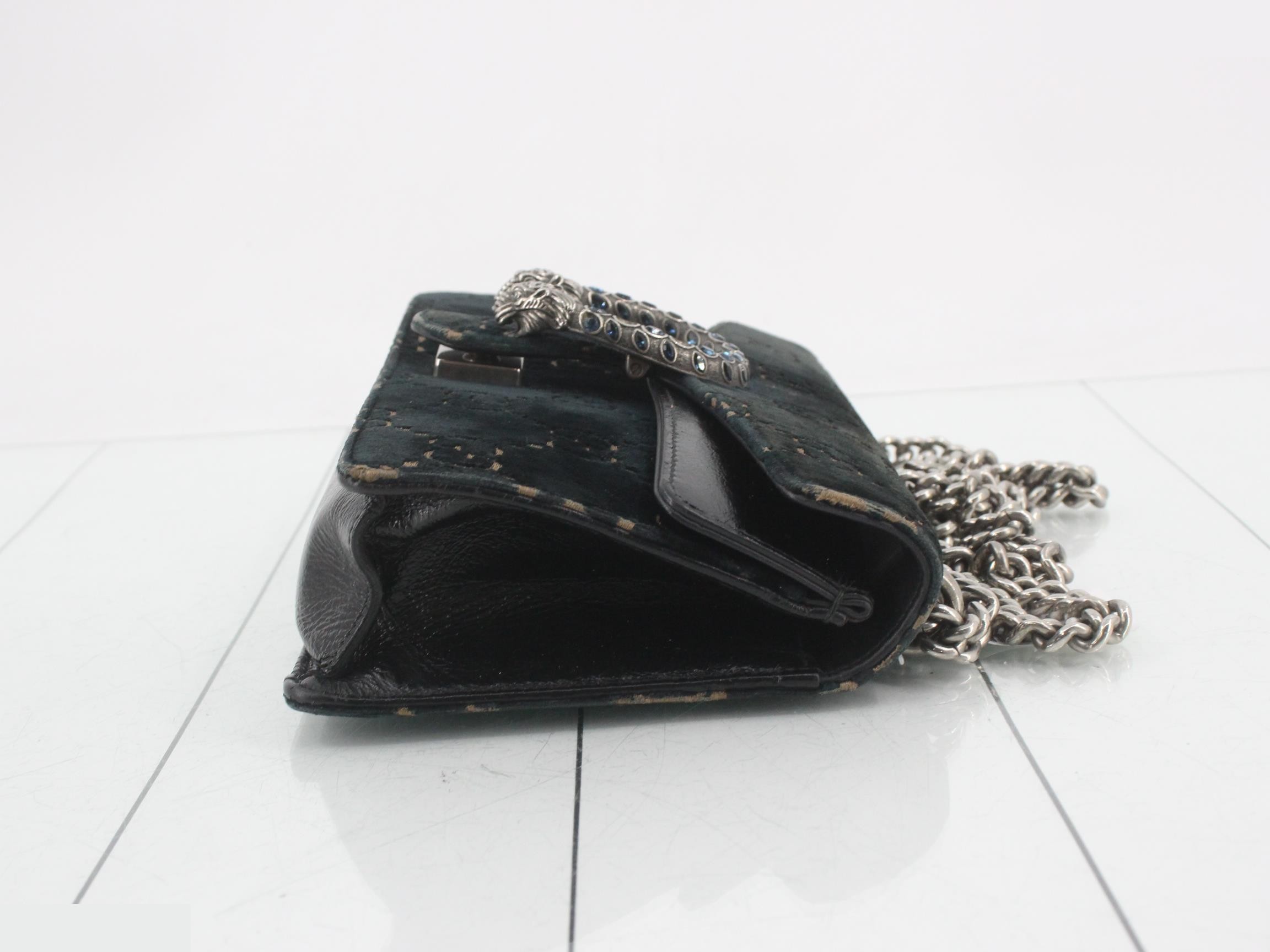 Dionysus GG Velvet Leather Chain Shoulder Bag — view 3