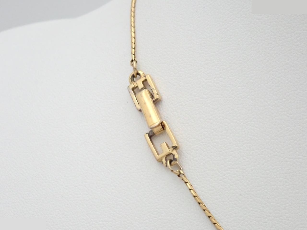 Gold necklace, chain approximately 40cm — view 2