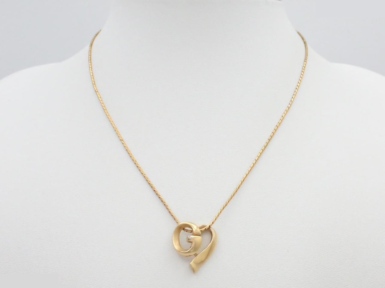Gold necklace, chain approximately 40cm — view 3