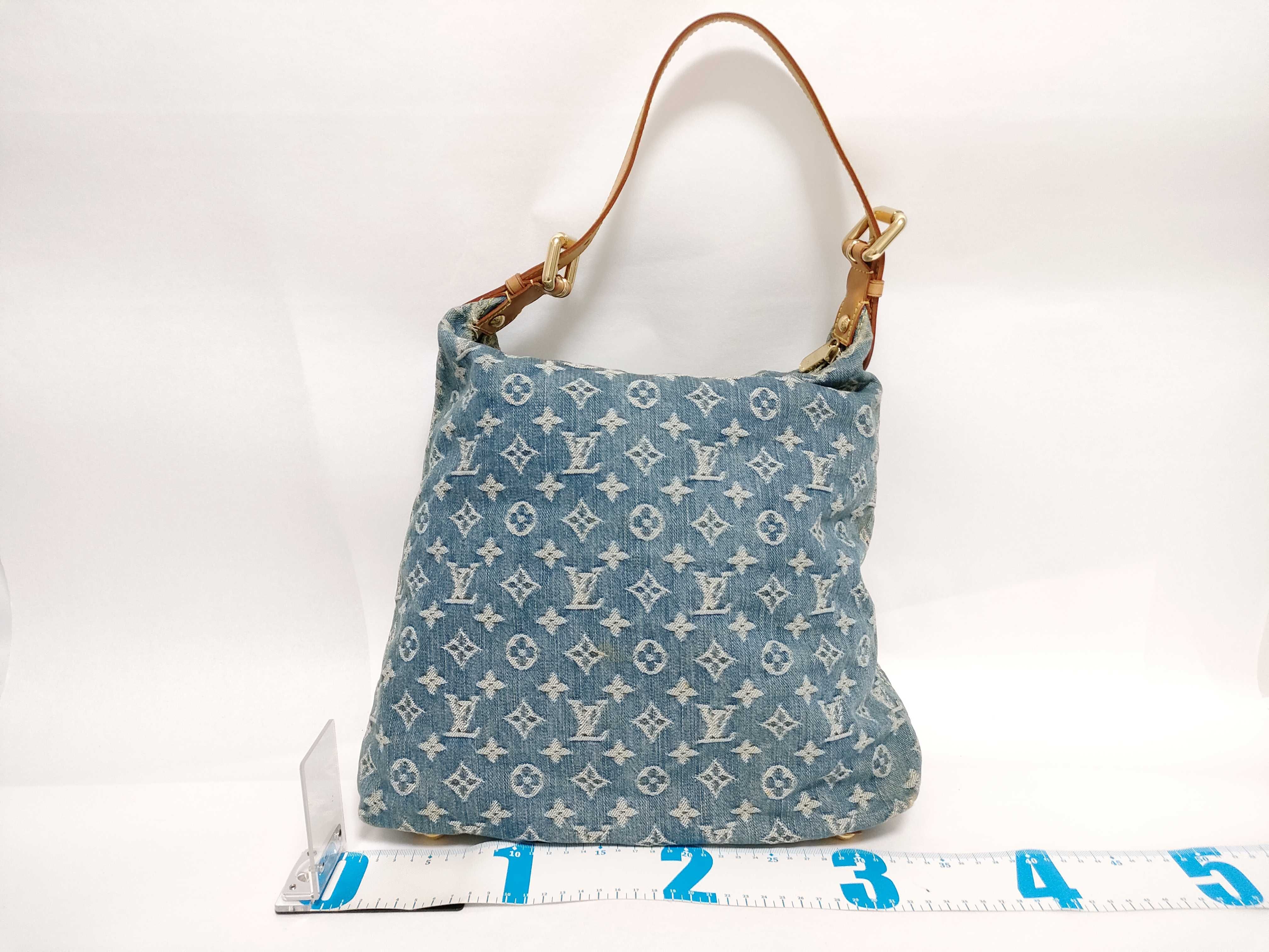 Monogram Denim Shoulder Bag — view 2