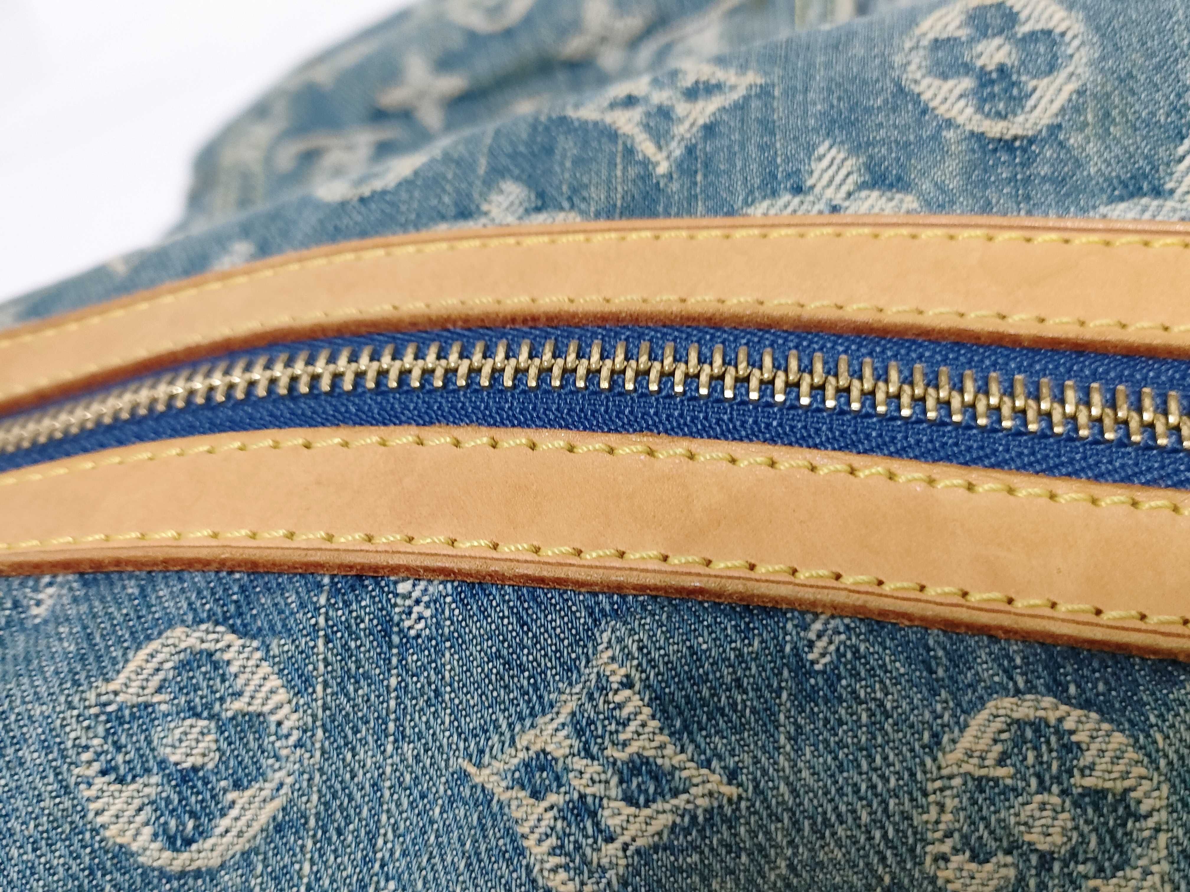 Monogram Denim Shoulder Bag — view 15