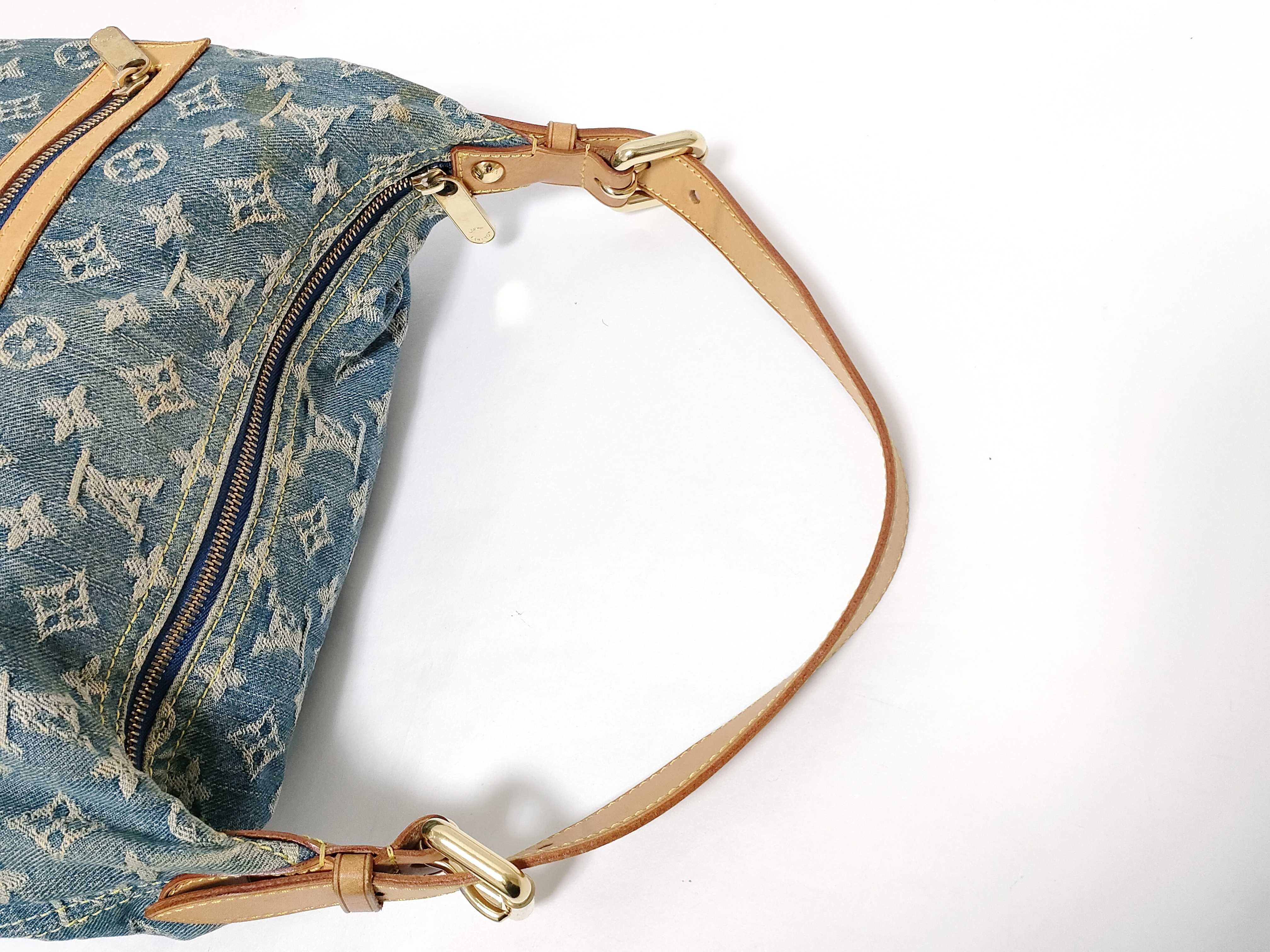 Monogram Denim Shoulder Bag — view 3