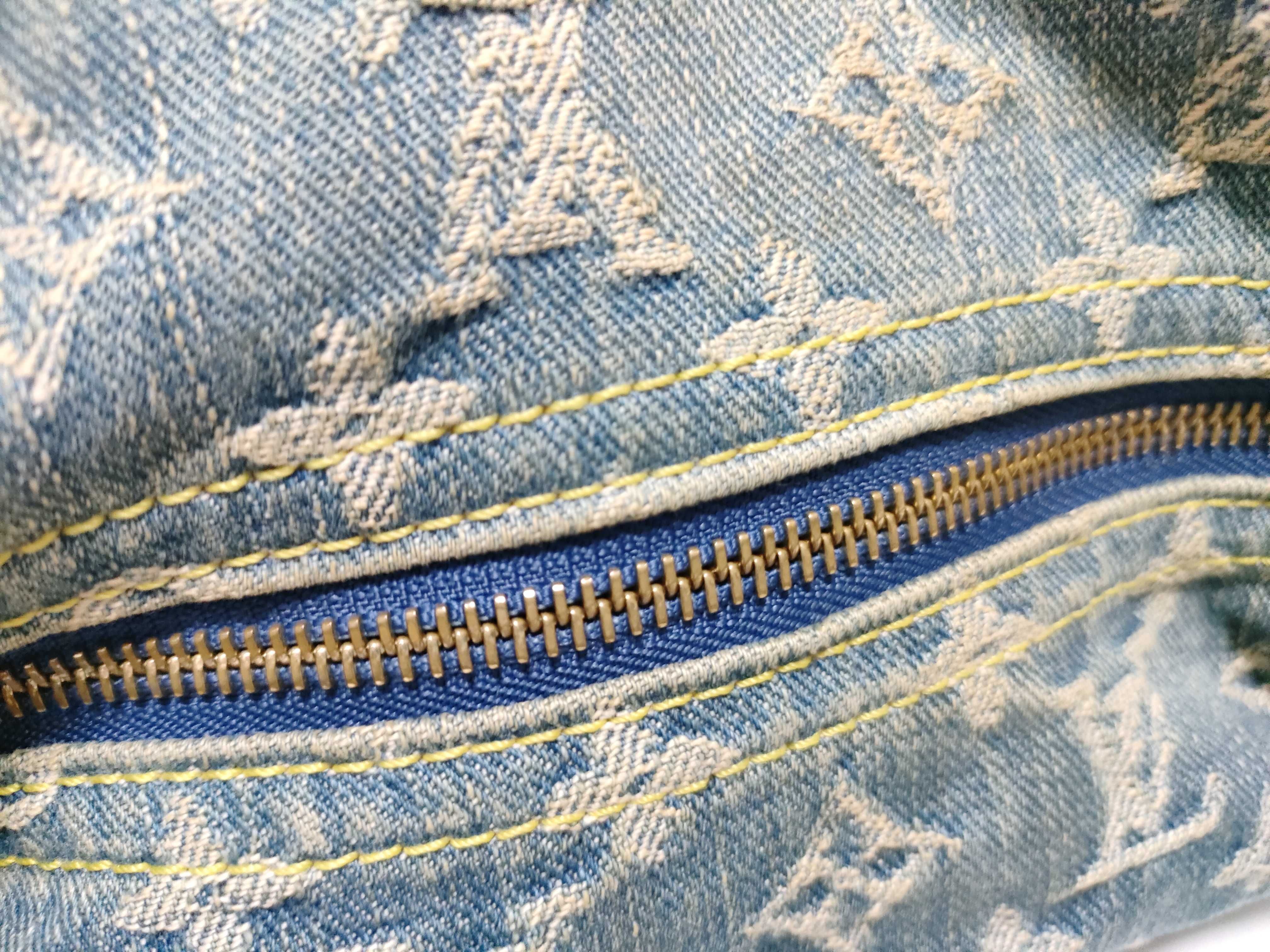 Monogram Denim Shoulder Bag — view 7
