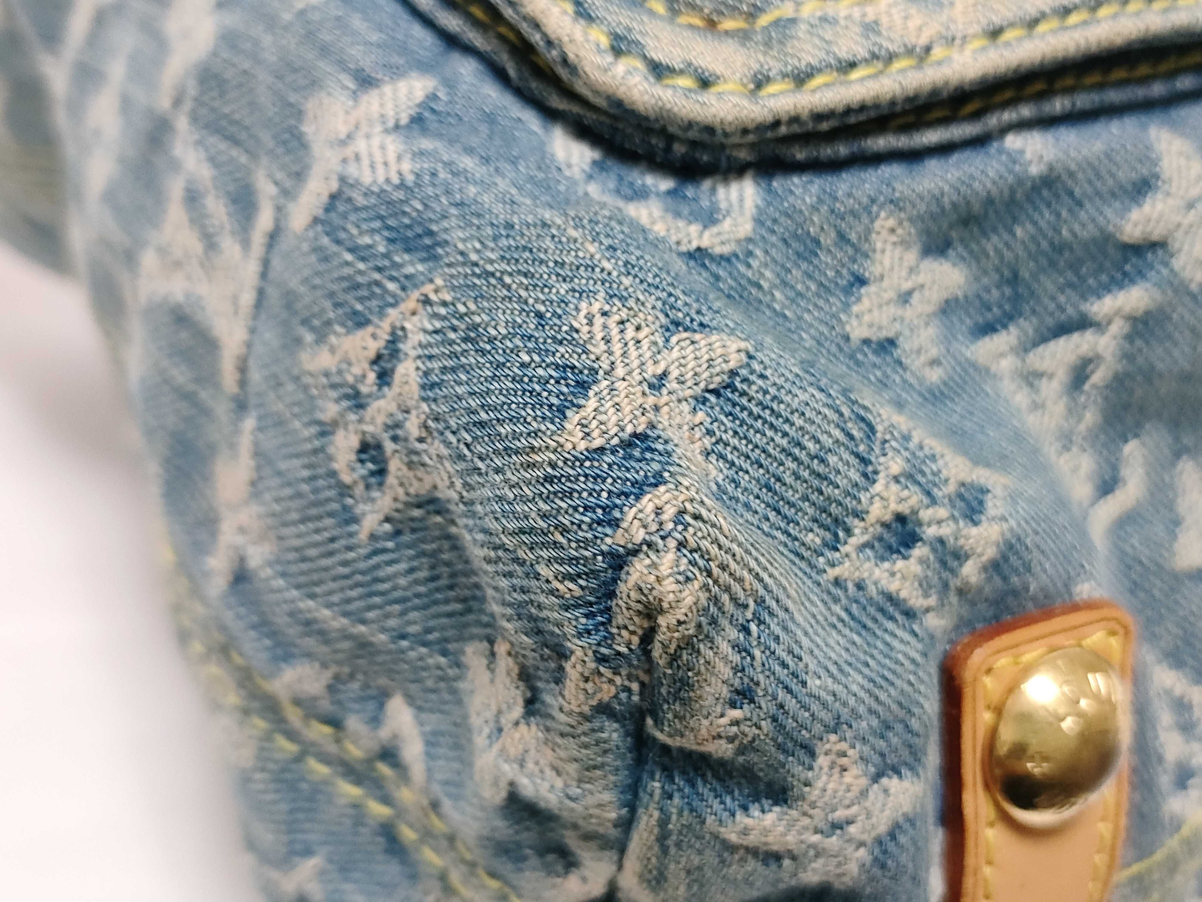 Monogram Denim Shoulder Bag — view 8