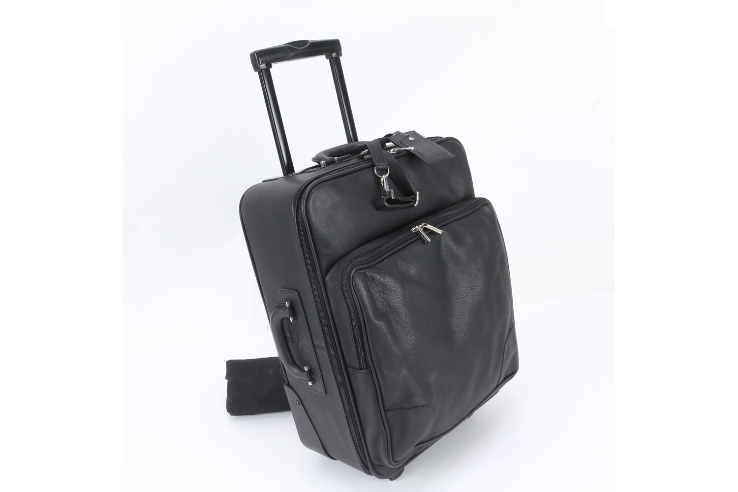 Anagram Leather Suitcase Carry-on Bag