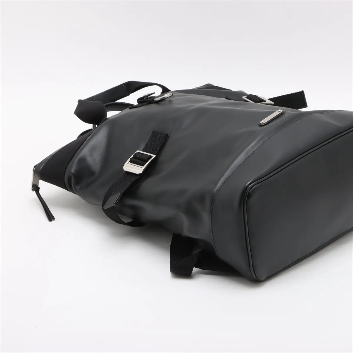 Livington Leather Backpack/Rucksack, Black, 484172 — view 4
