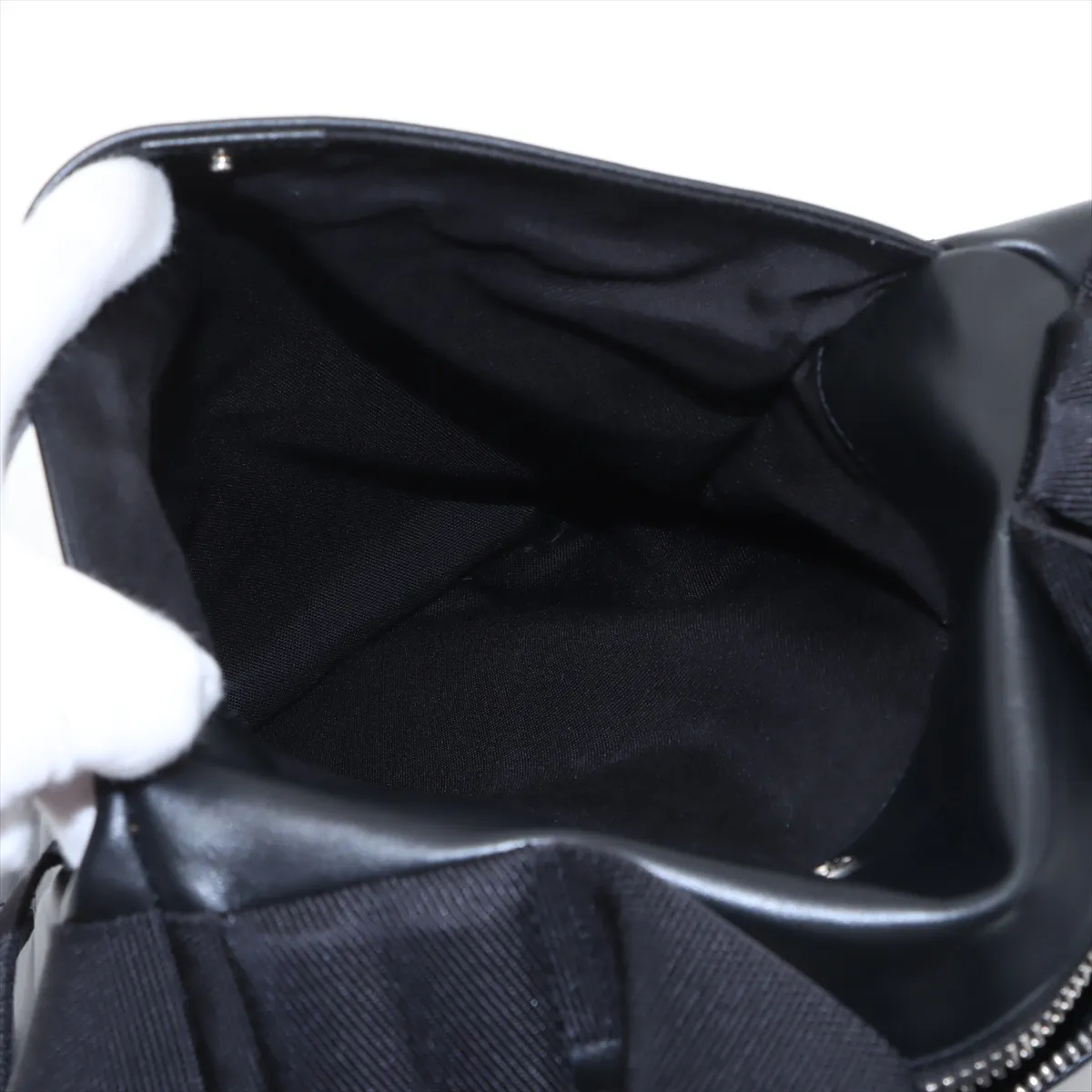 Livington Leather Backpack/Rucksack, Black, 484172 — view 10