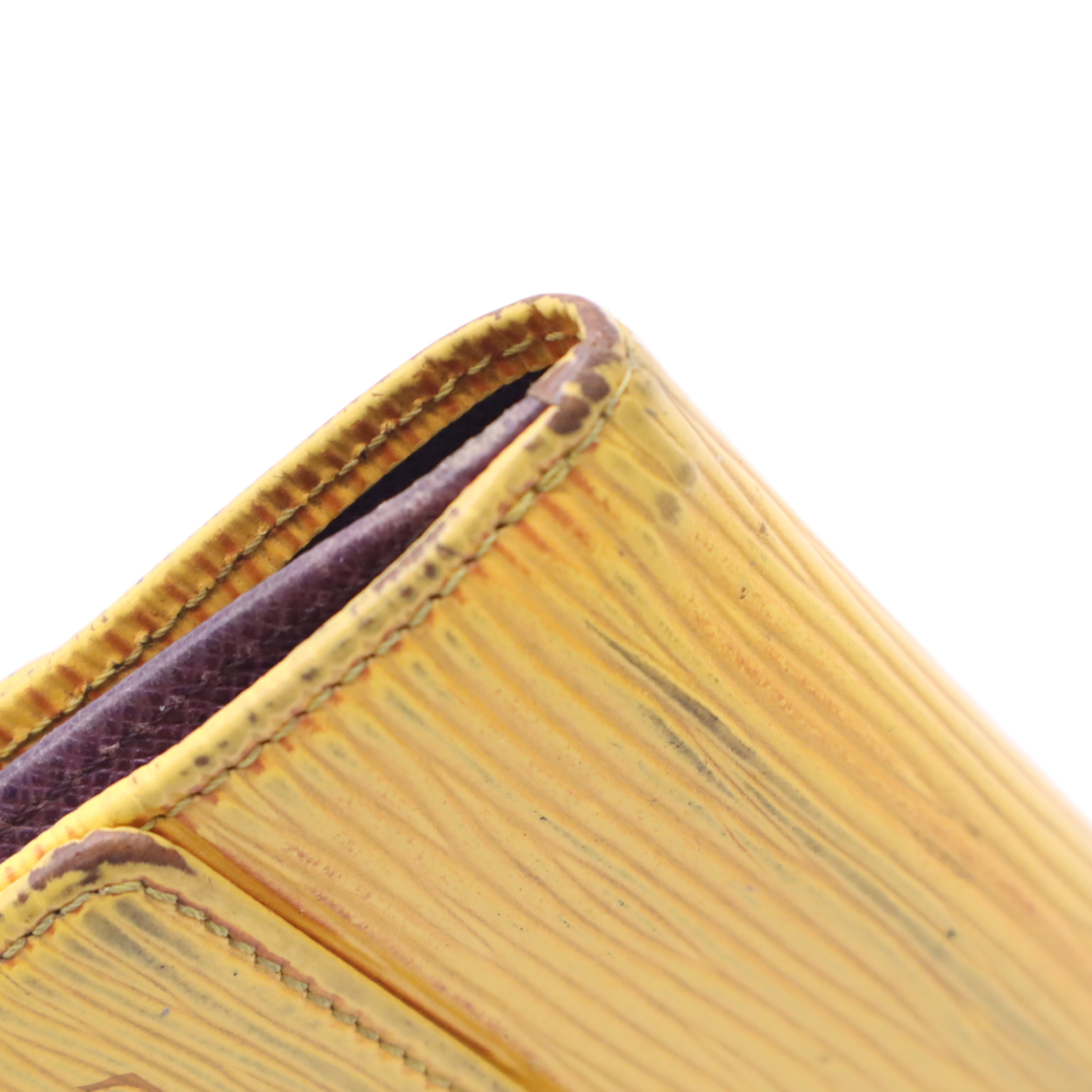M63489 Epi Portemonnaie Billet Carte Credit Wallet — view 8
