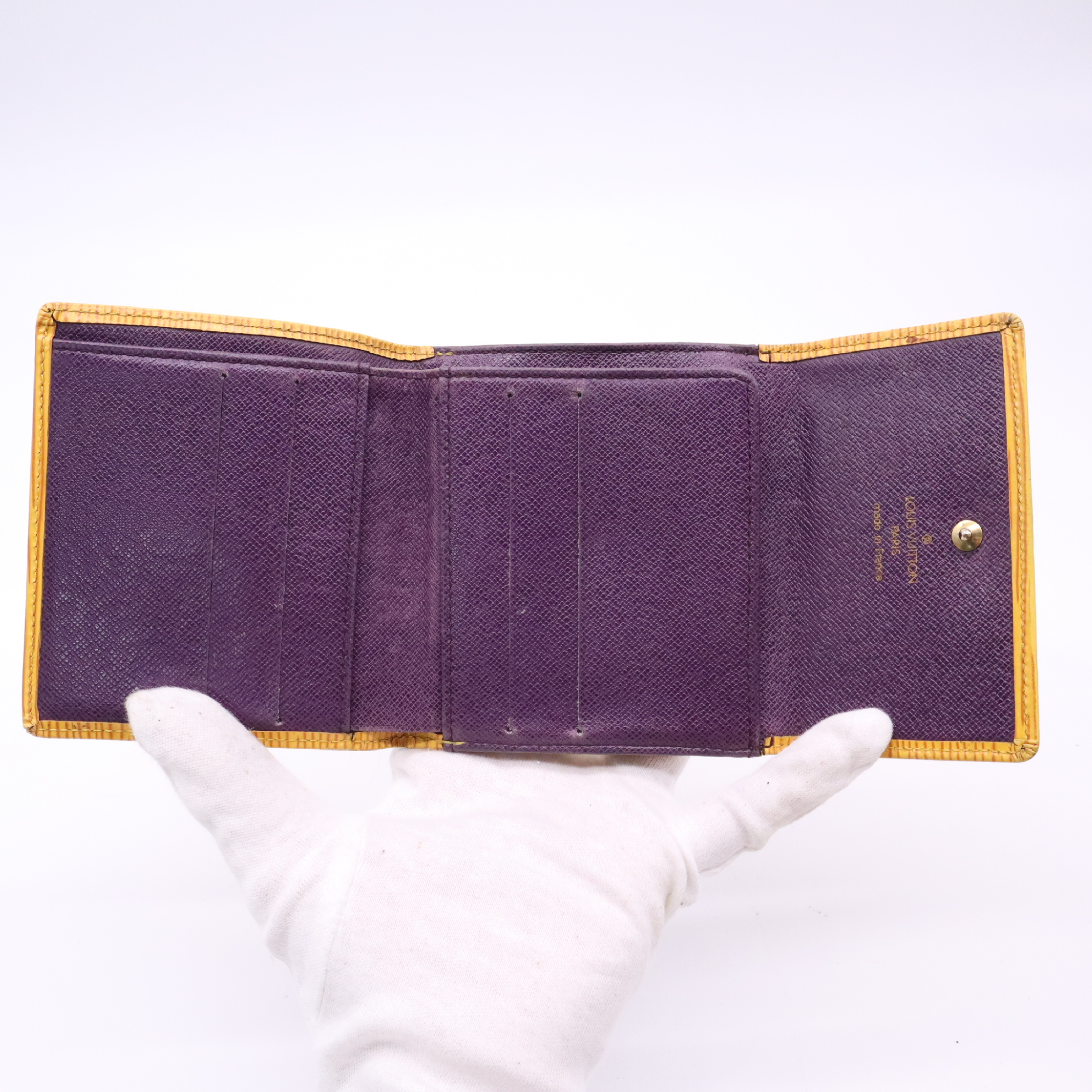 M63489 Epi Portemonnaie Billet Carte Credit Wallet — view 9
