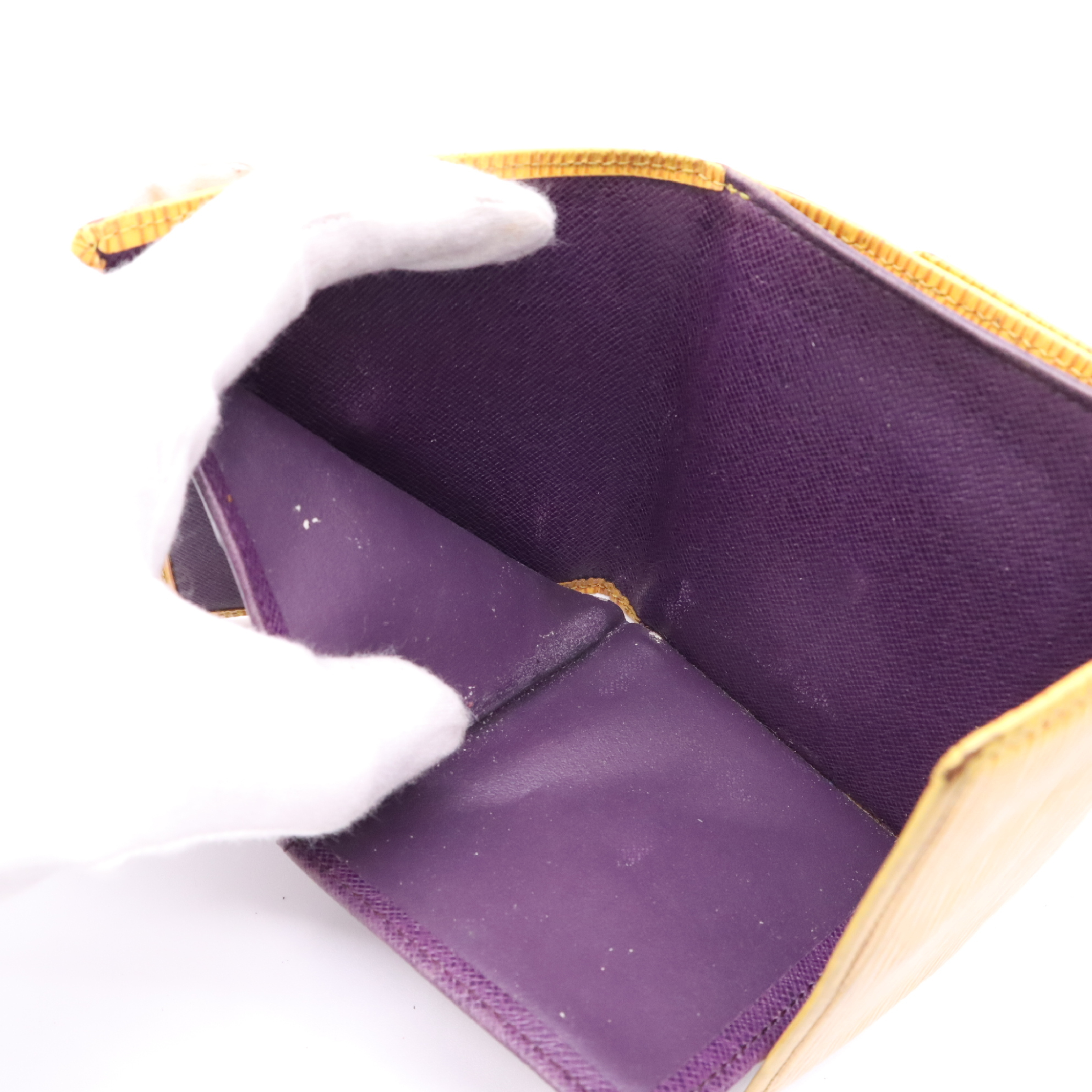 M63489 Epi Portemonnaie Billet Carte Credit Wallet — view 10