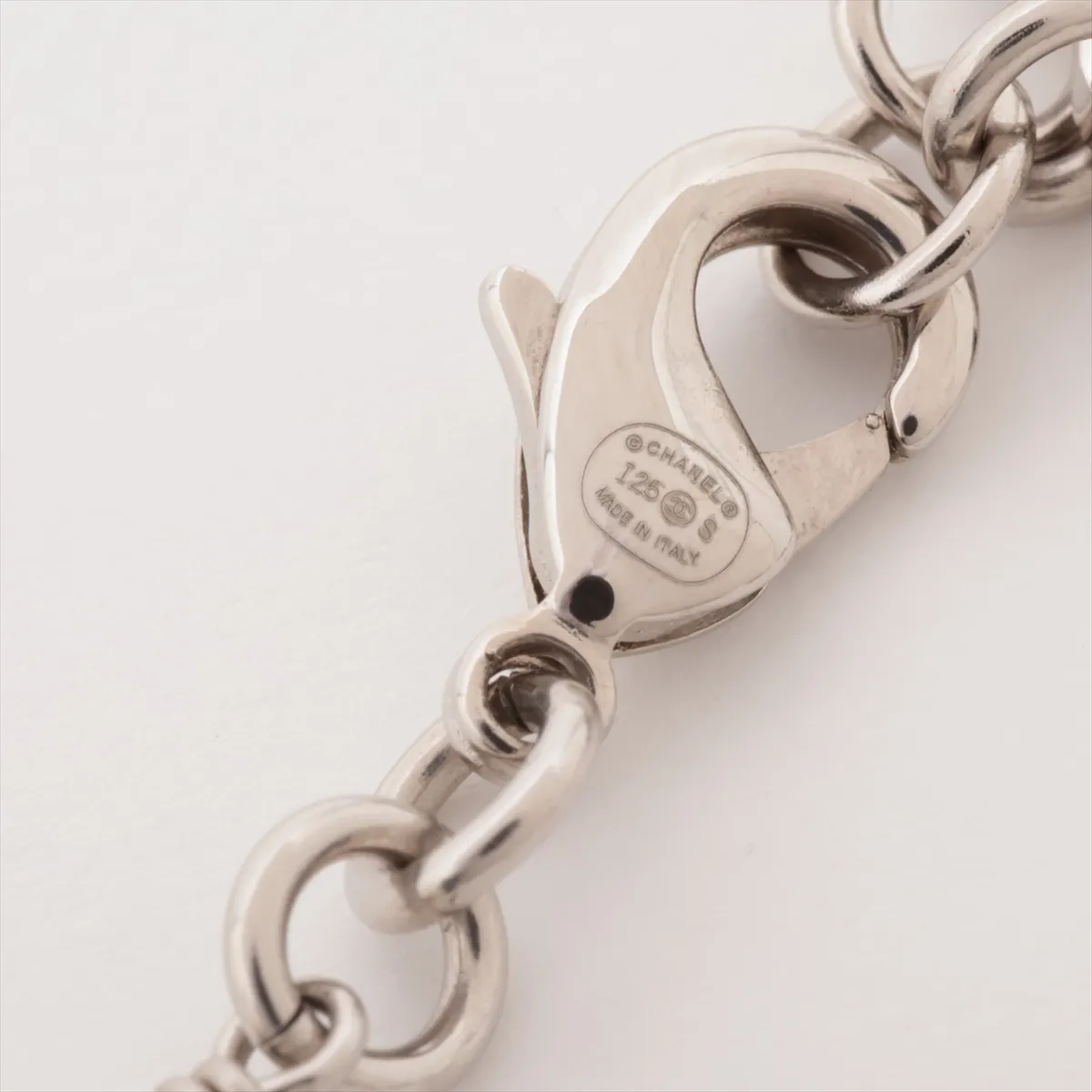 Cocomark I25S Necklace GP x Rhinestone x Fake Pearl Silver — view 4