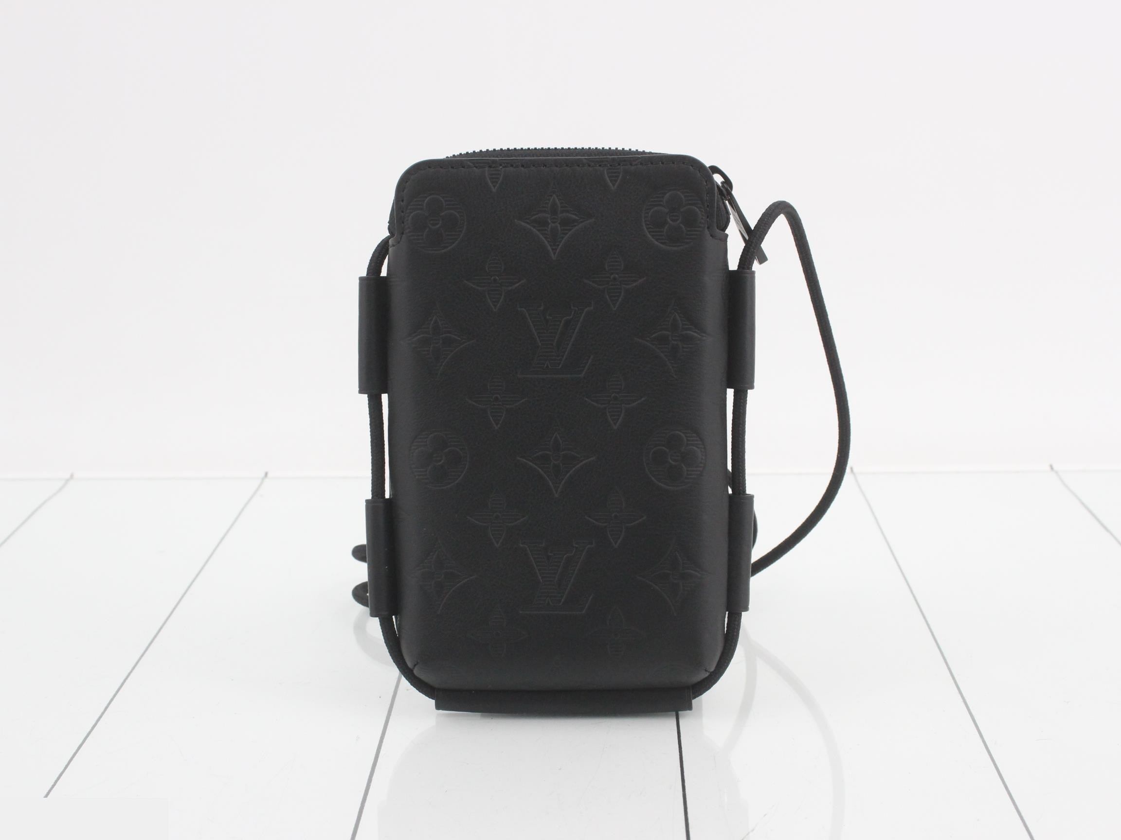 Monogram Shadow Lace-Up Pouch Shoulder Bag — view 2