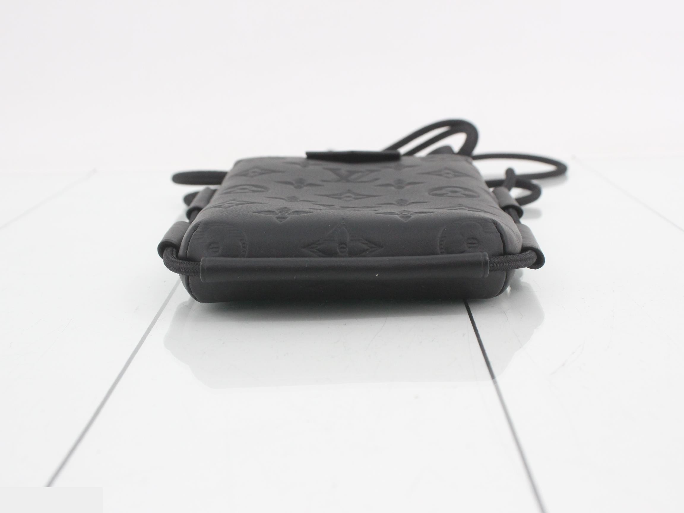 Monogram Shadow Lace-Up Pouch Shoulder Bag — view 3