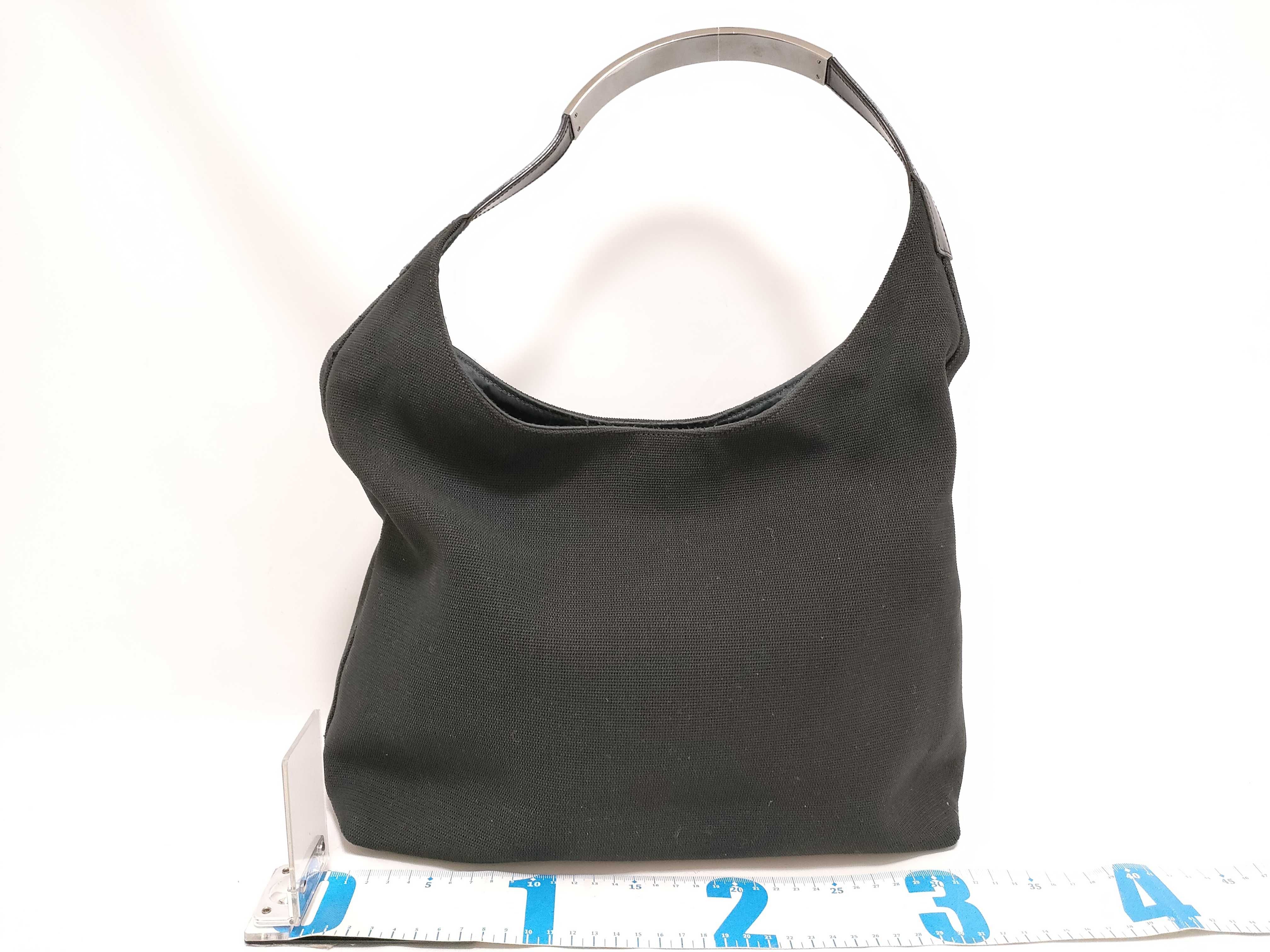 Canvas One-Shoulder Bag, Black Shoulder Bag — view 2