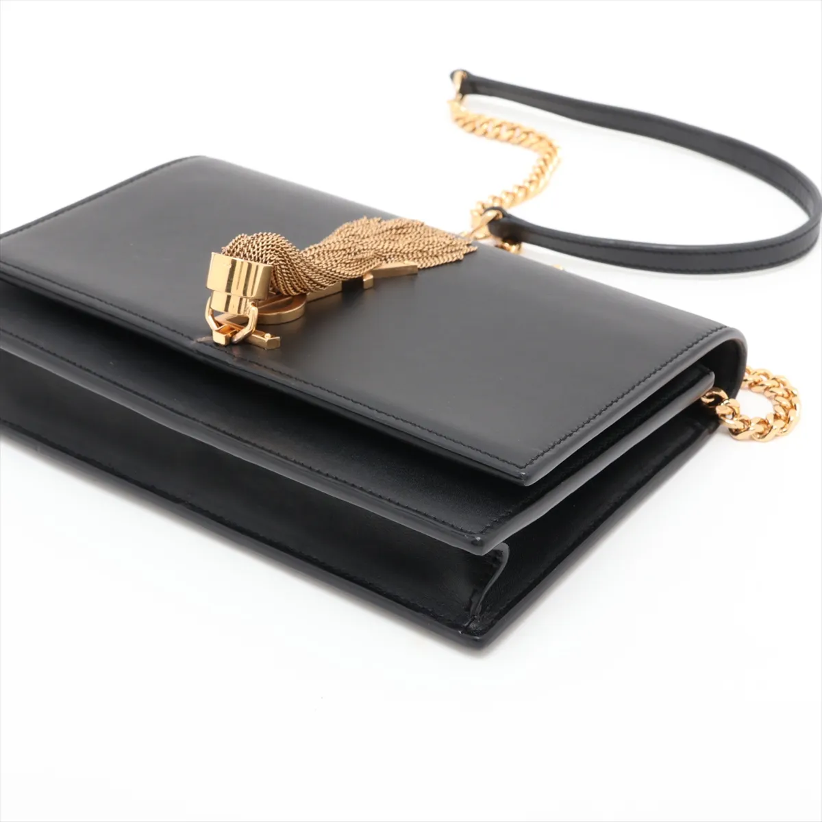 Kate 452159 Leather Chain Wallet Black — view 3