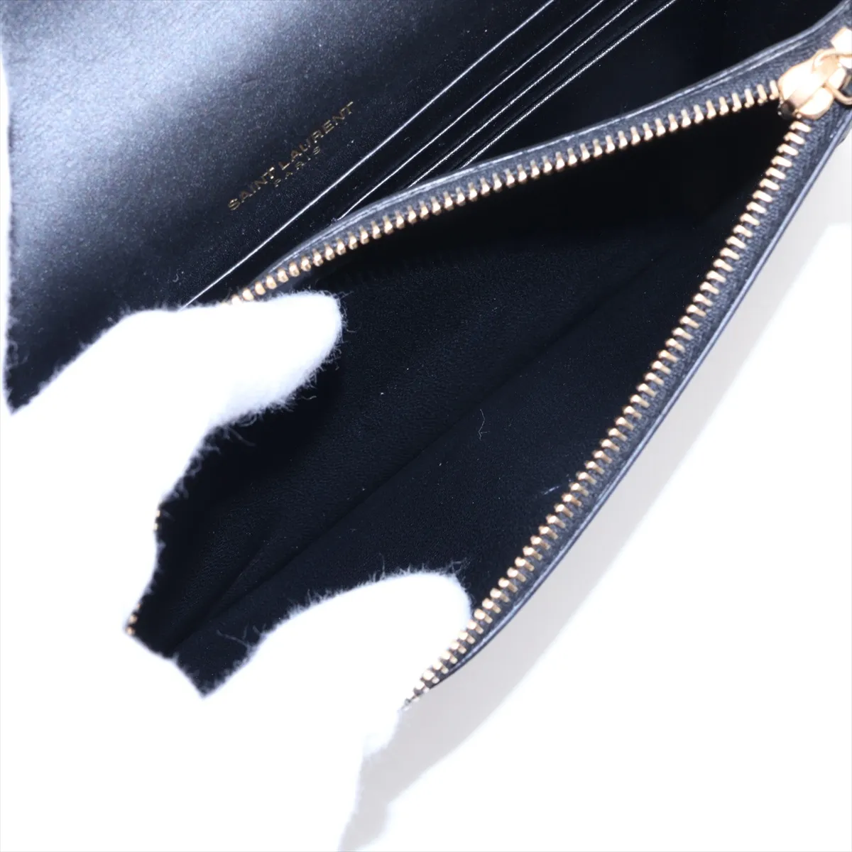 Kate 452159 Leather Chain Wallet Black — view 8
