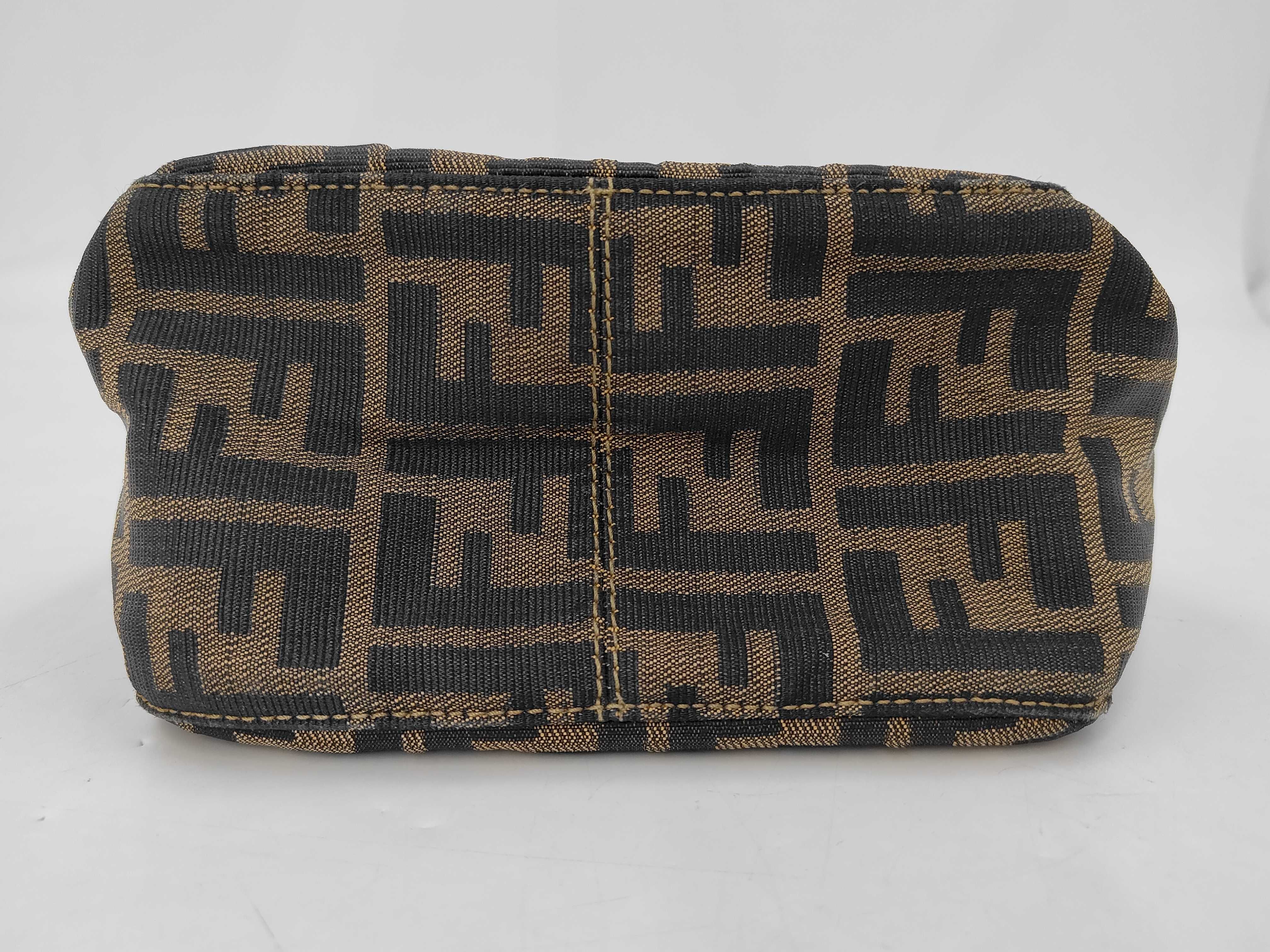 Mamma Baguette Canvas Zucca Gold Hardware Shoulder Bag — view 7