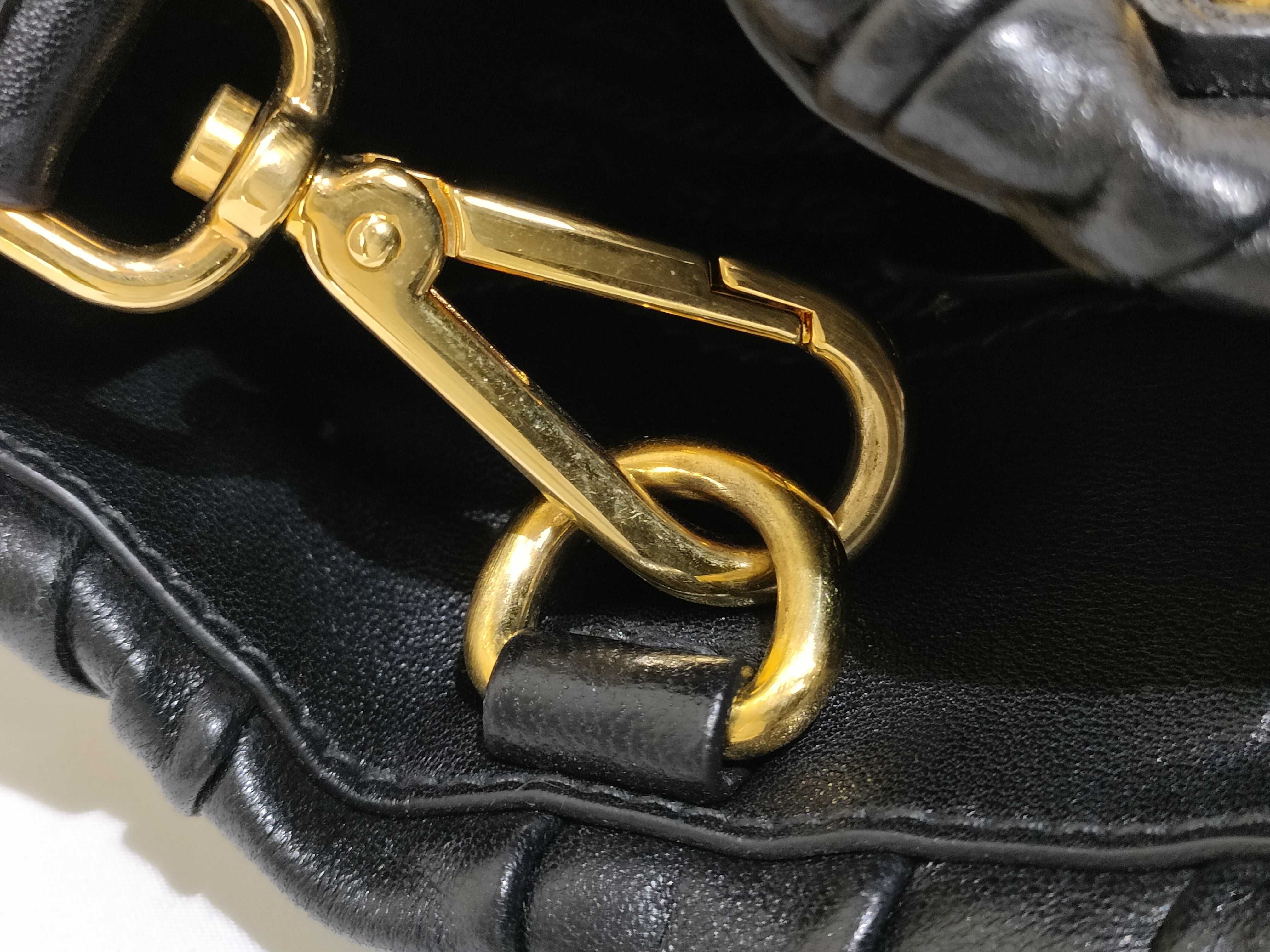 Nappa Gaufre Black 2-Way Leather Handbag BN1789 Handbag — view 12