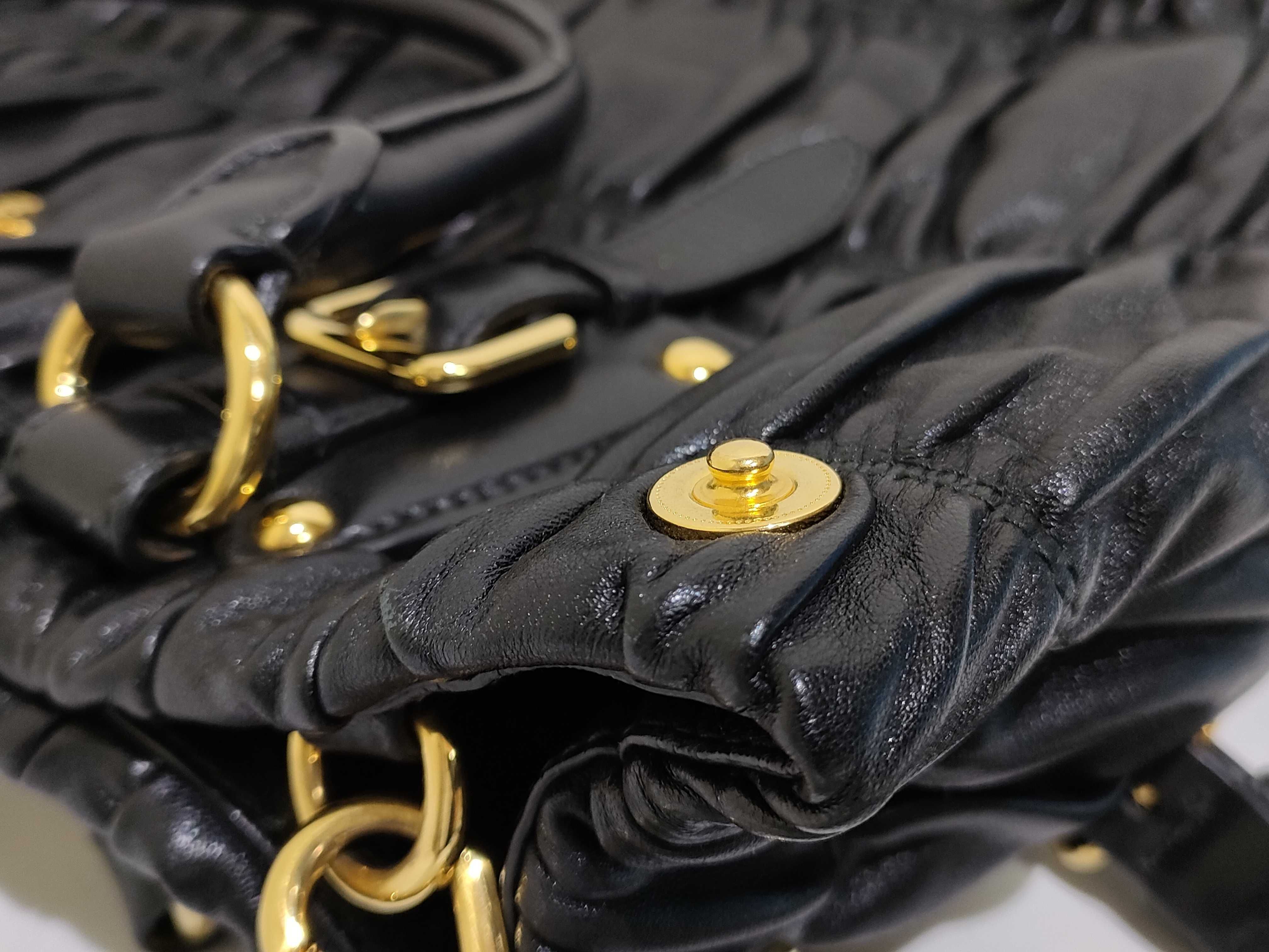 Nappa Gaufre Black 2-Way Leather Handbag BN1789 Handbag — view 14