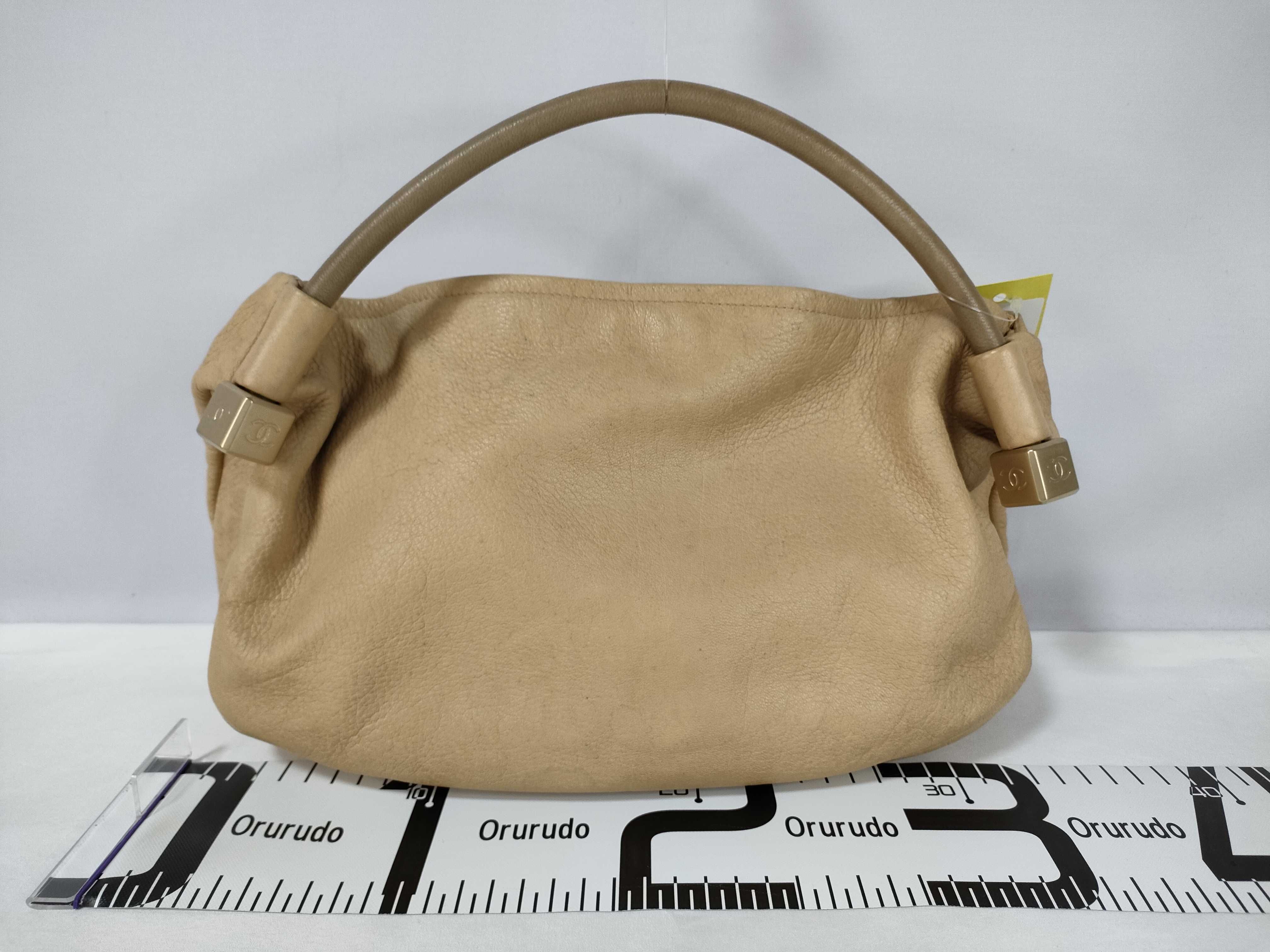 Calfskin One-Handle Tassel Handbag — view 2