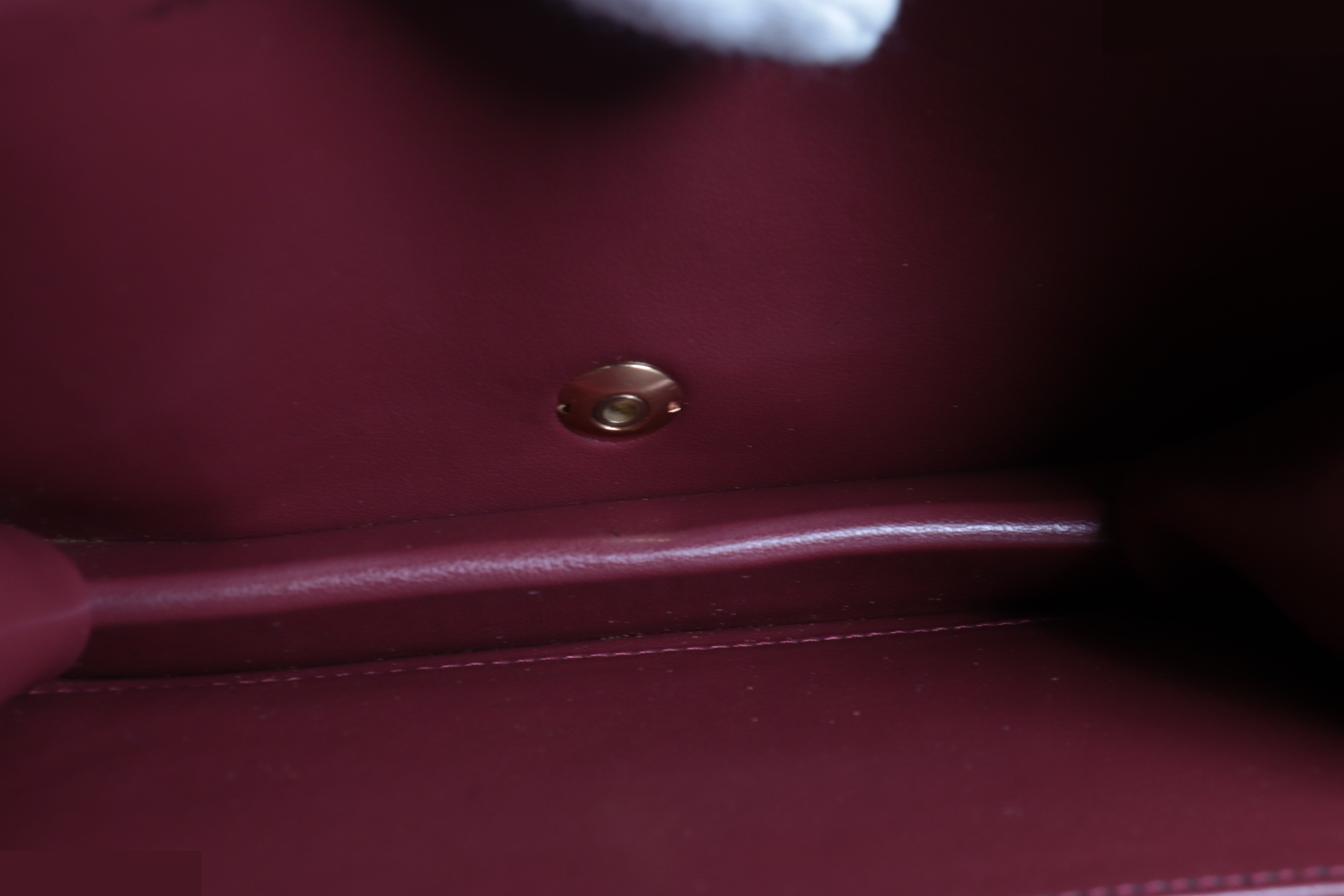 Full flap lambskin mini chain shoulder bag — view 7
