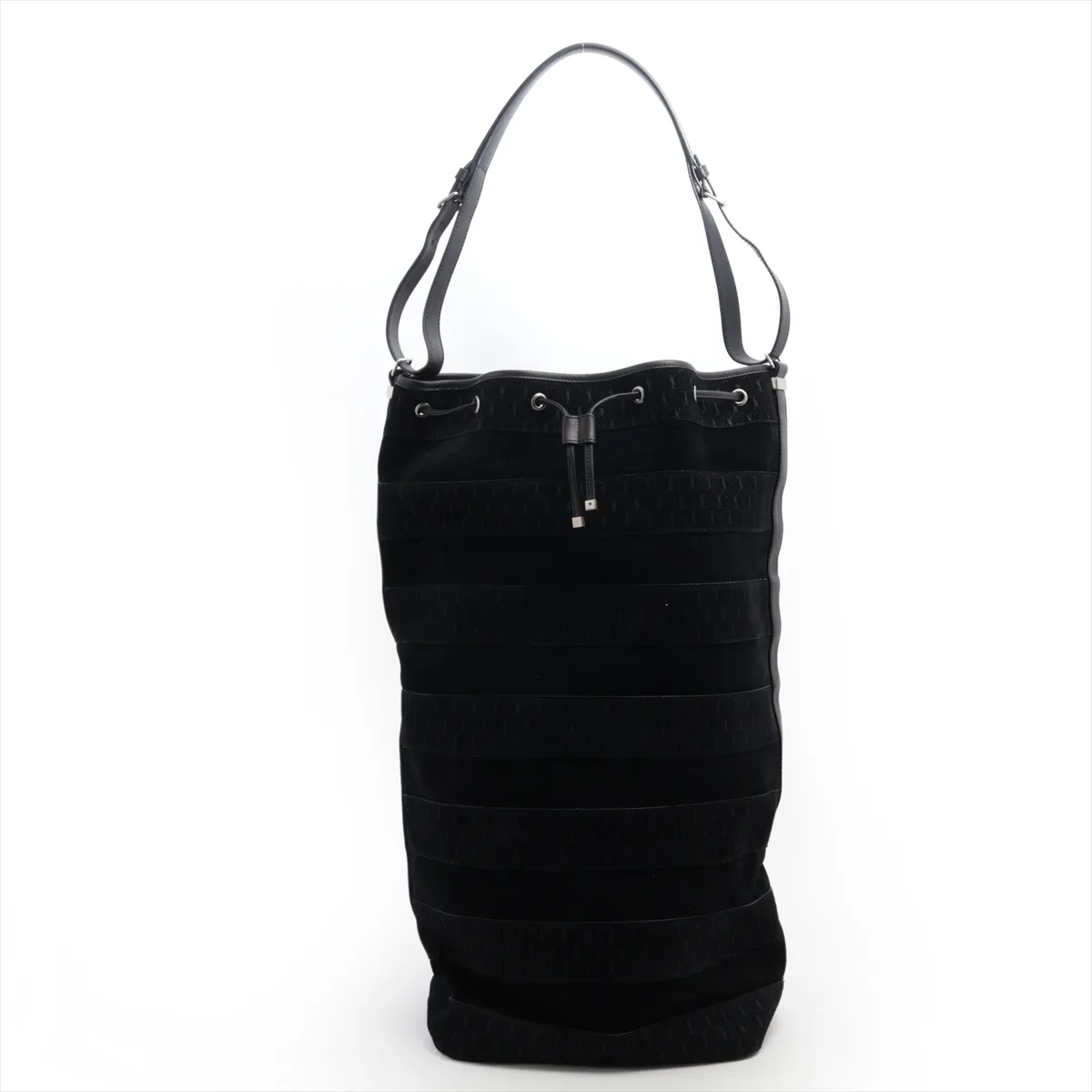 Suede Shoulder Bag, Black, 668581