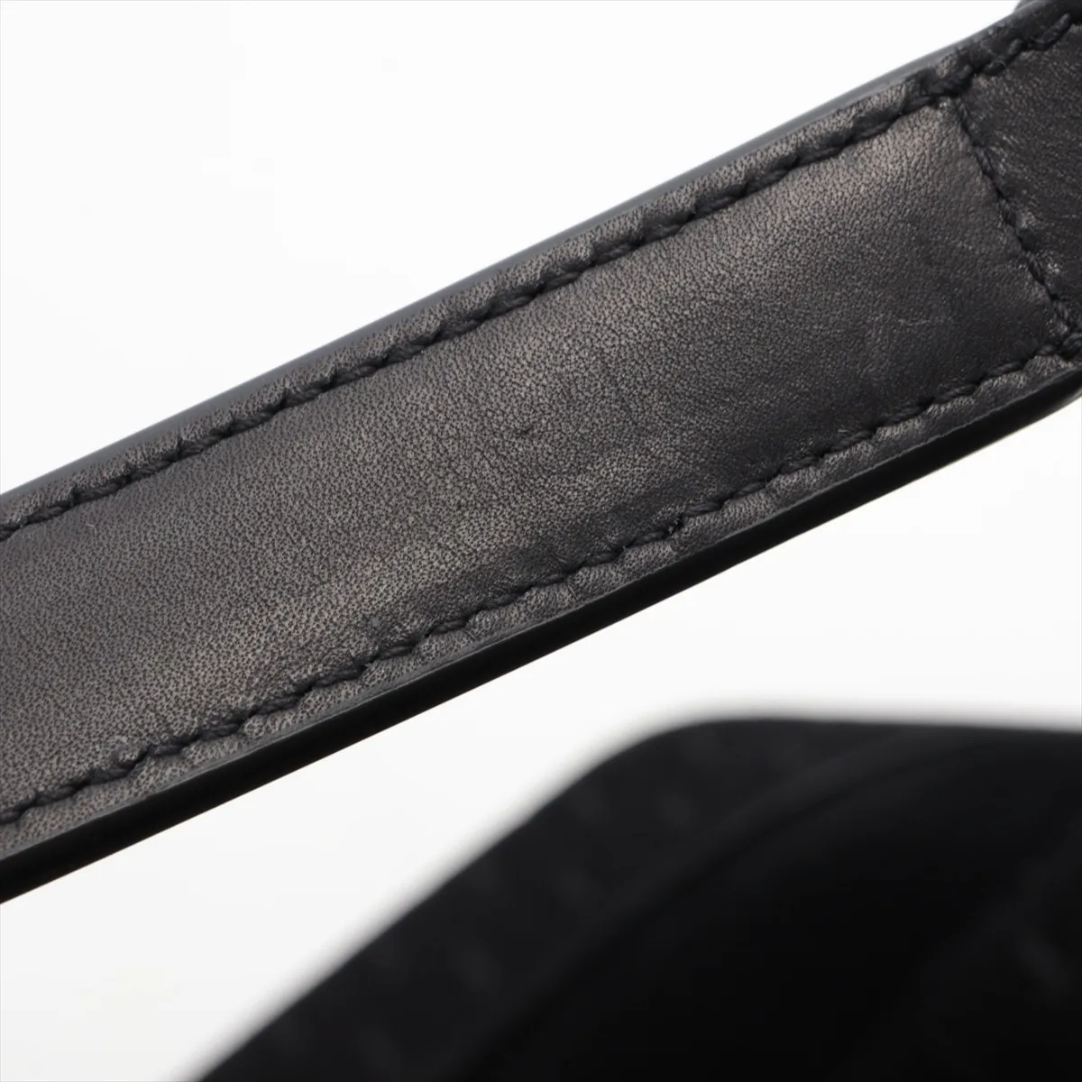 Suede Shoulder Bag, Black, 668581 — view 11