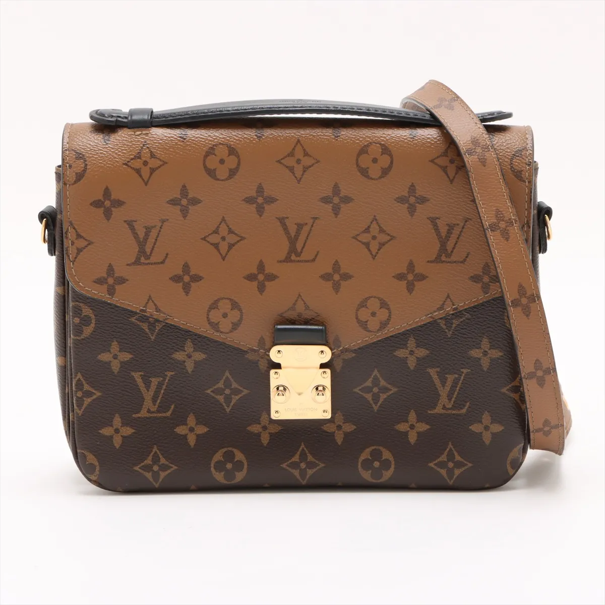Monogram Reverse Pochette Metis MM M44876 DR0148 Brown RFID Reactive