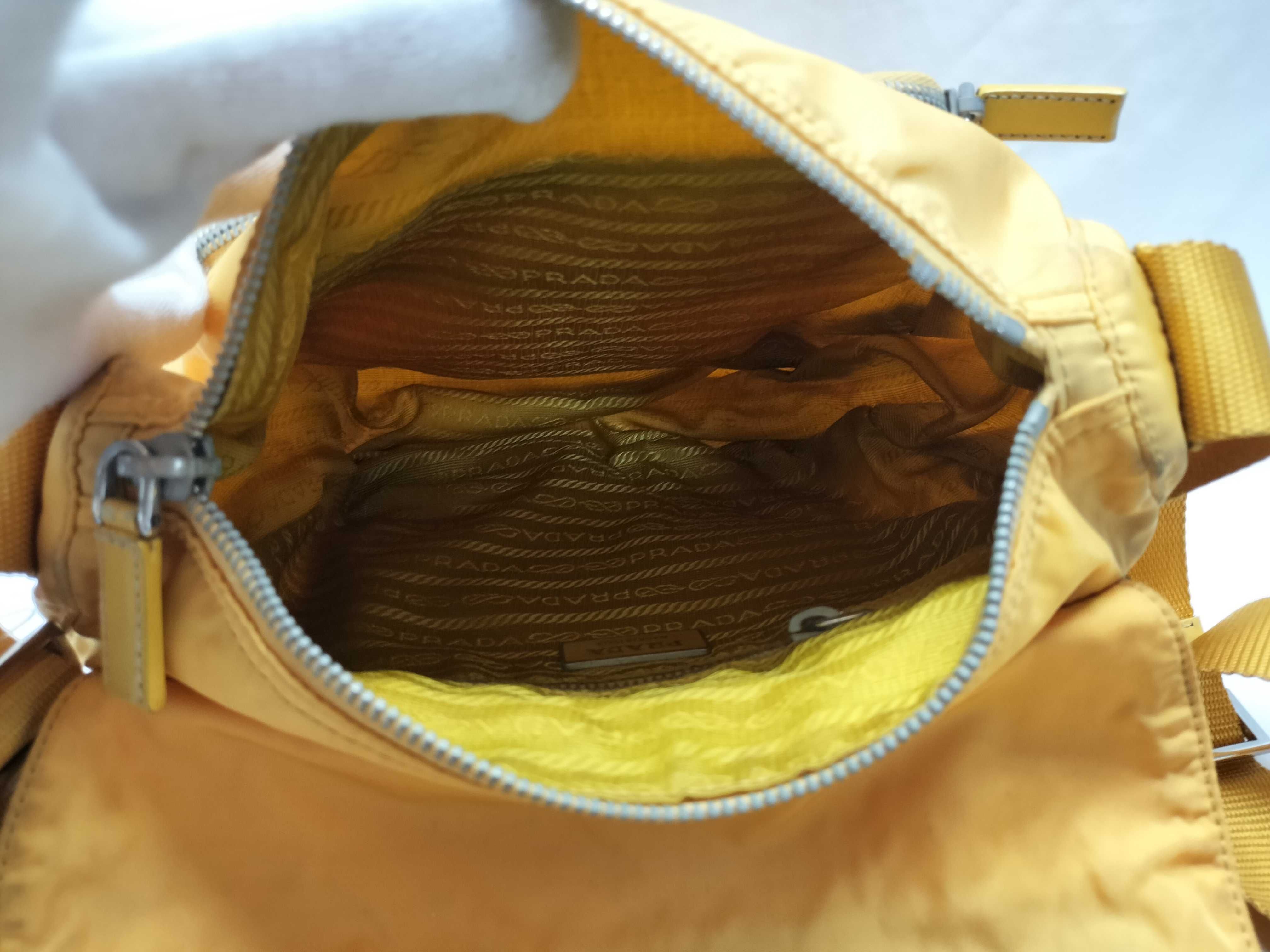 Nylon Backpack, Yellow, Shoulder Bag — view 12