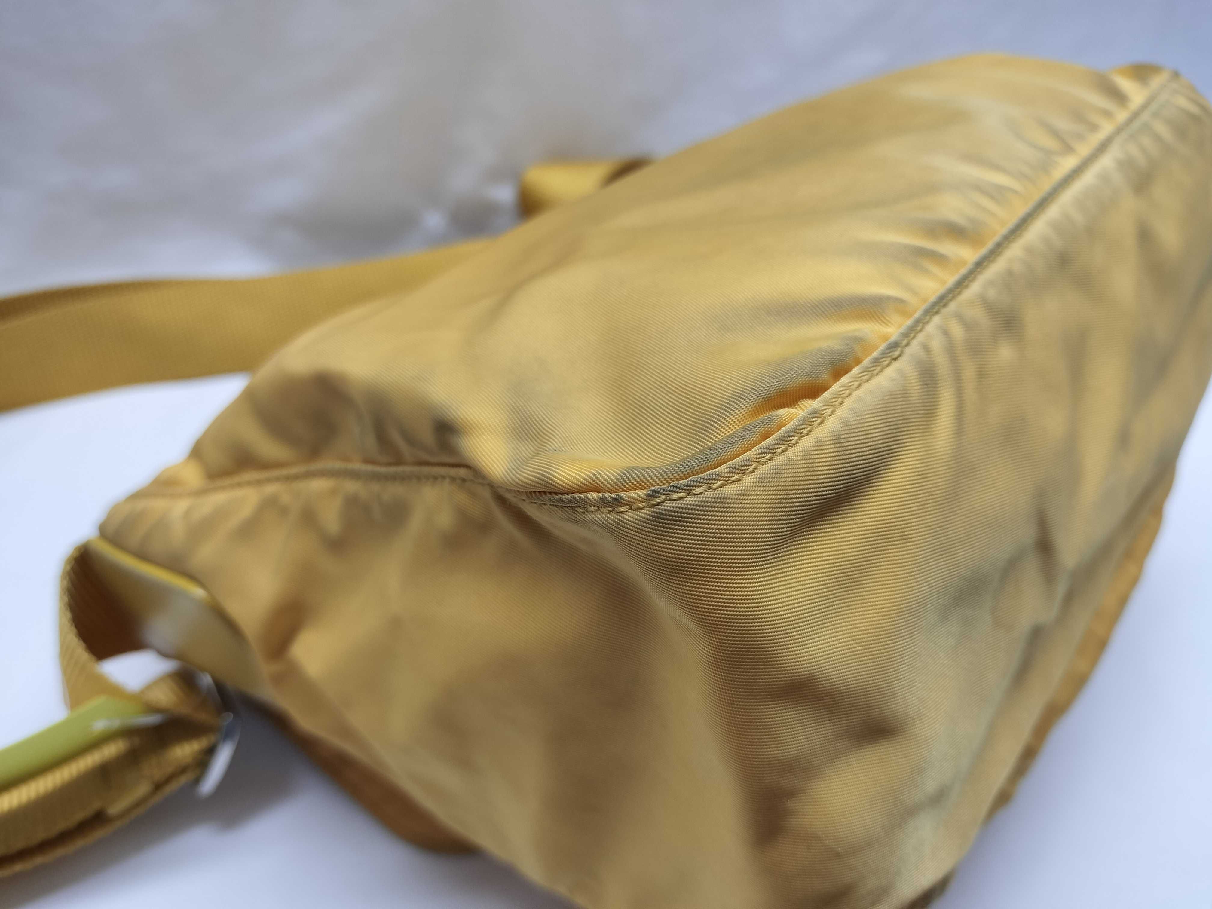Nylon Backpack, Yellow, Shoulder Bag — view 4