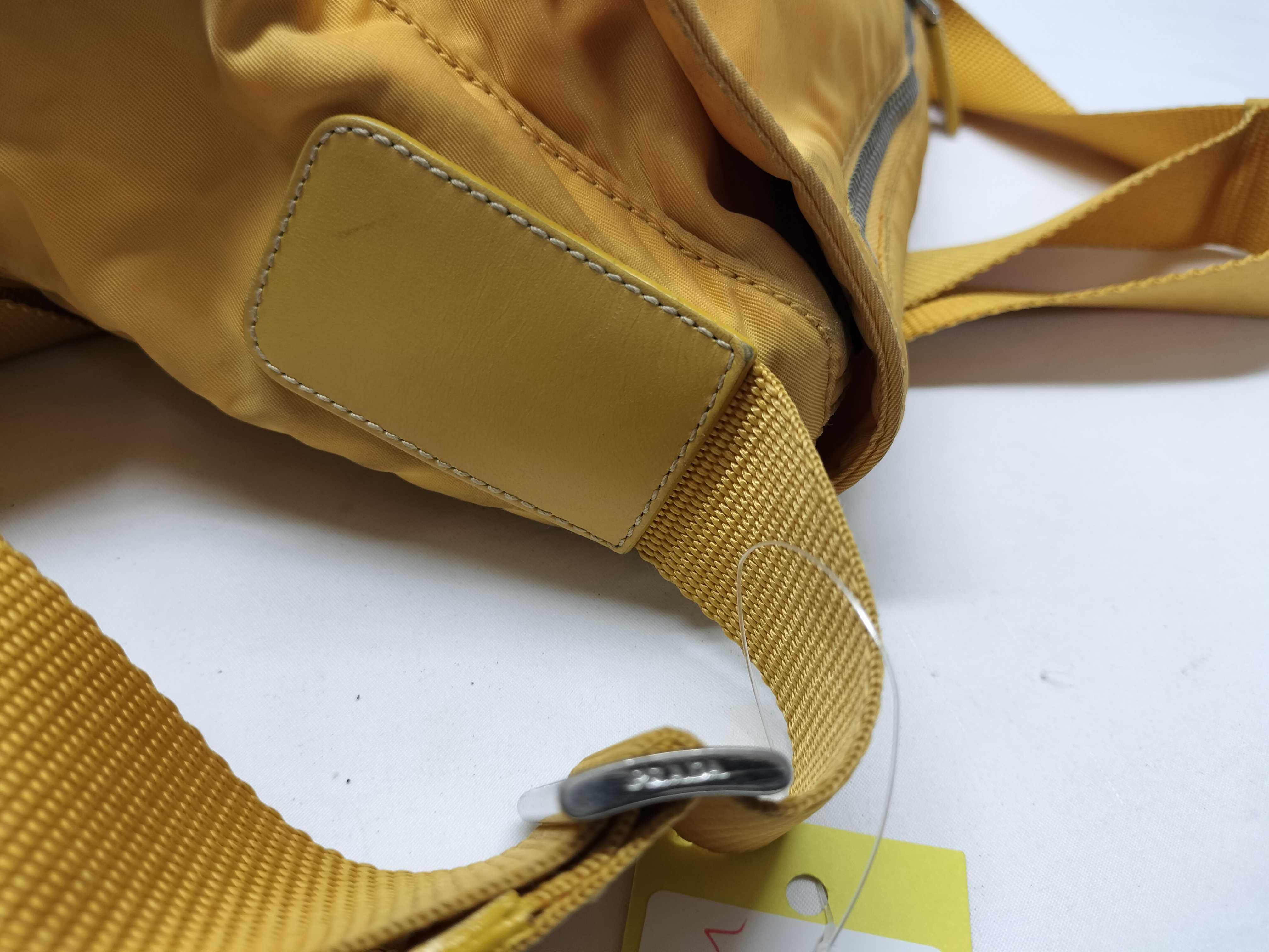 Nylon Backpack, Yellow, Shoulder Bag — view 6